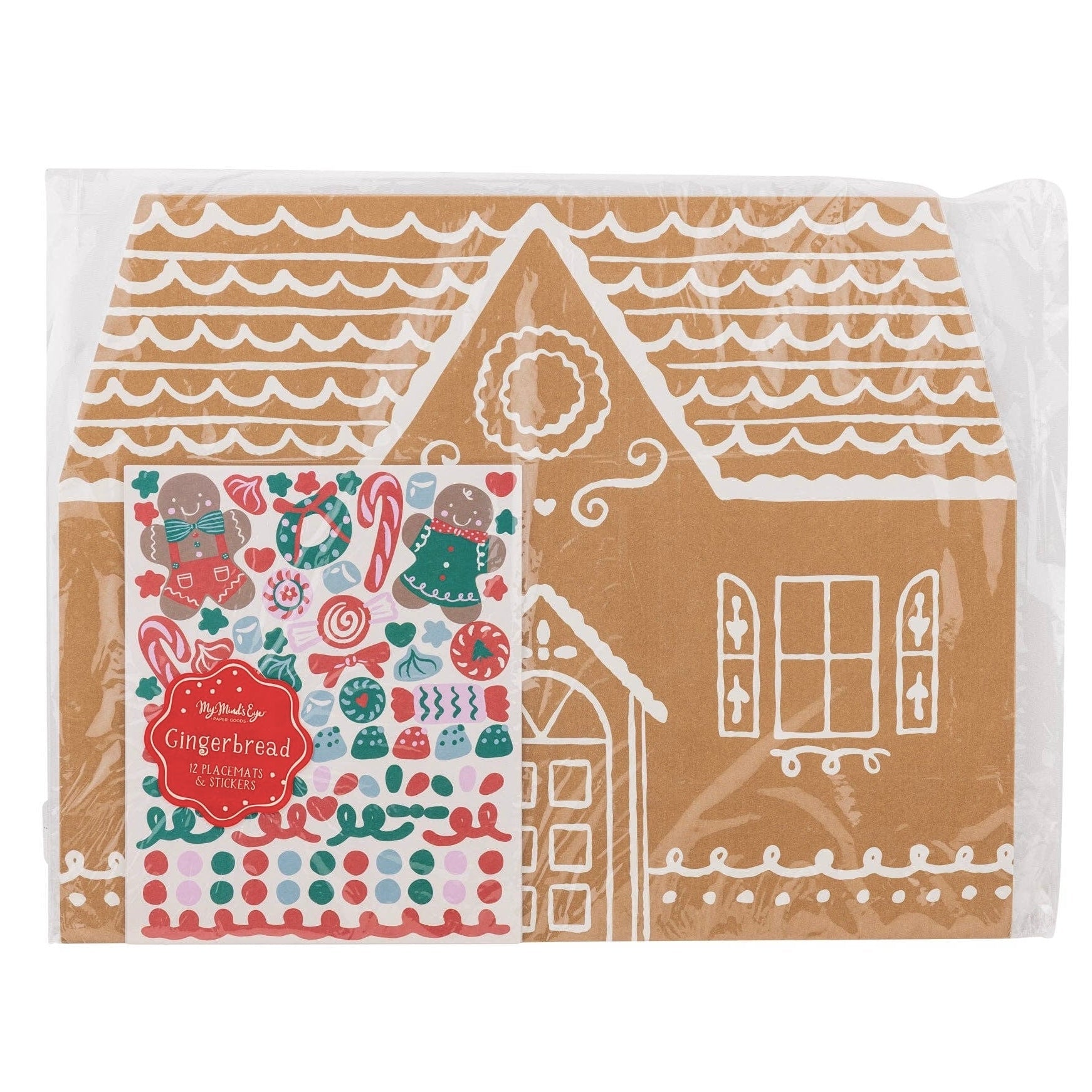Gingerbread House Placemats w/ Stickers - bubblegum market