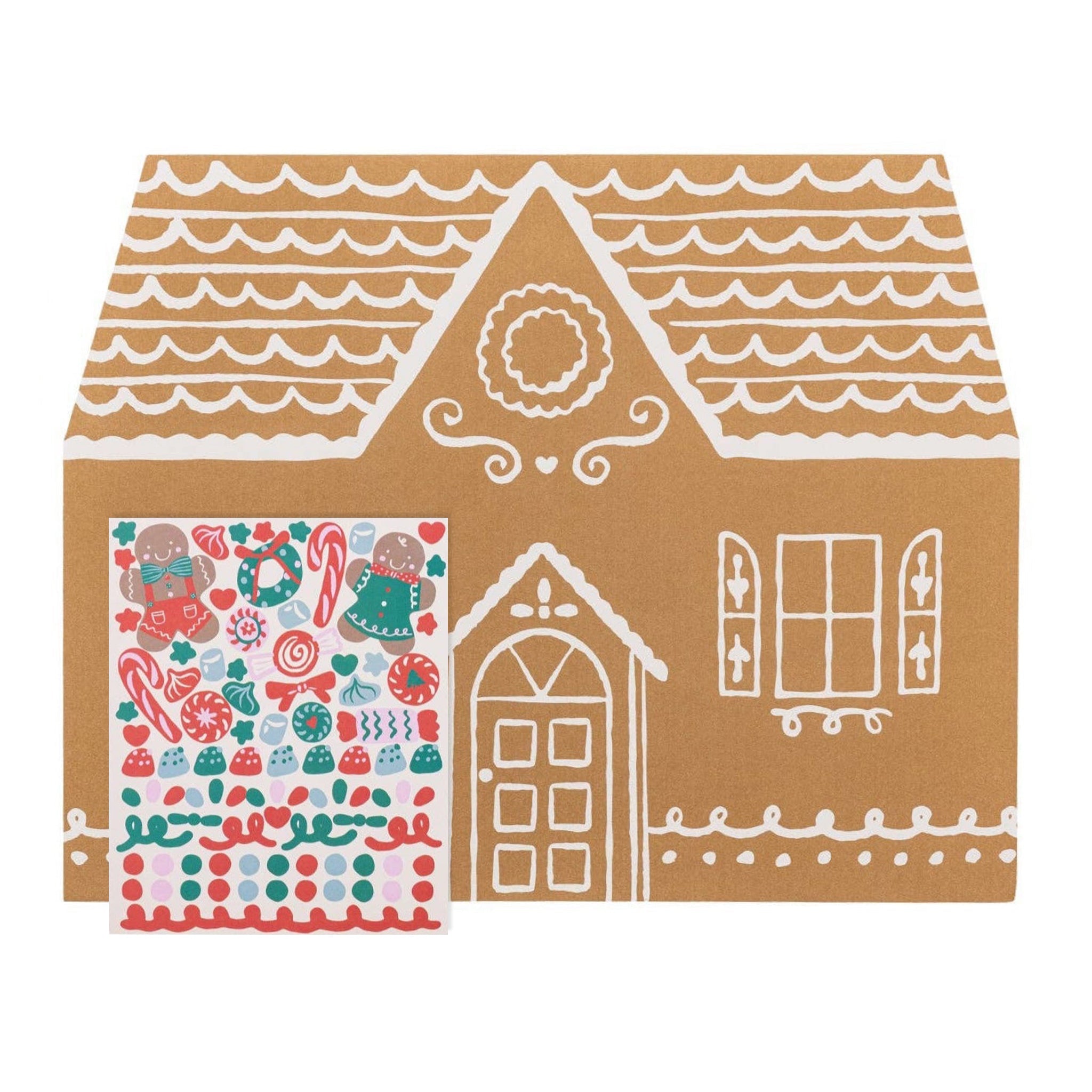 Gingerbread House Placemats w/ Stickers - bubblegum market