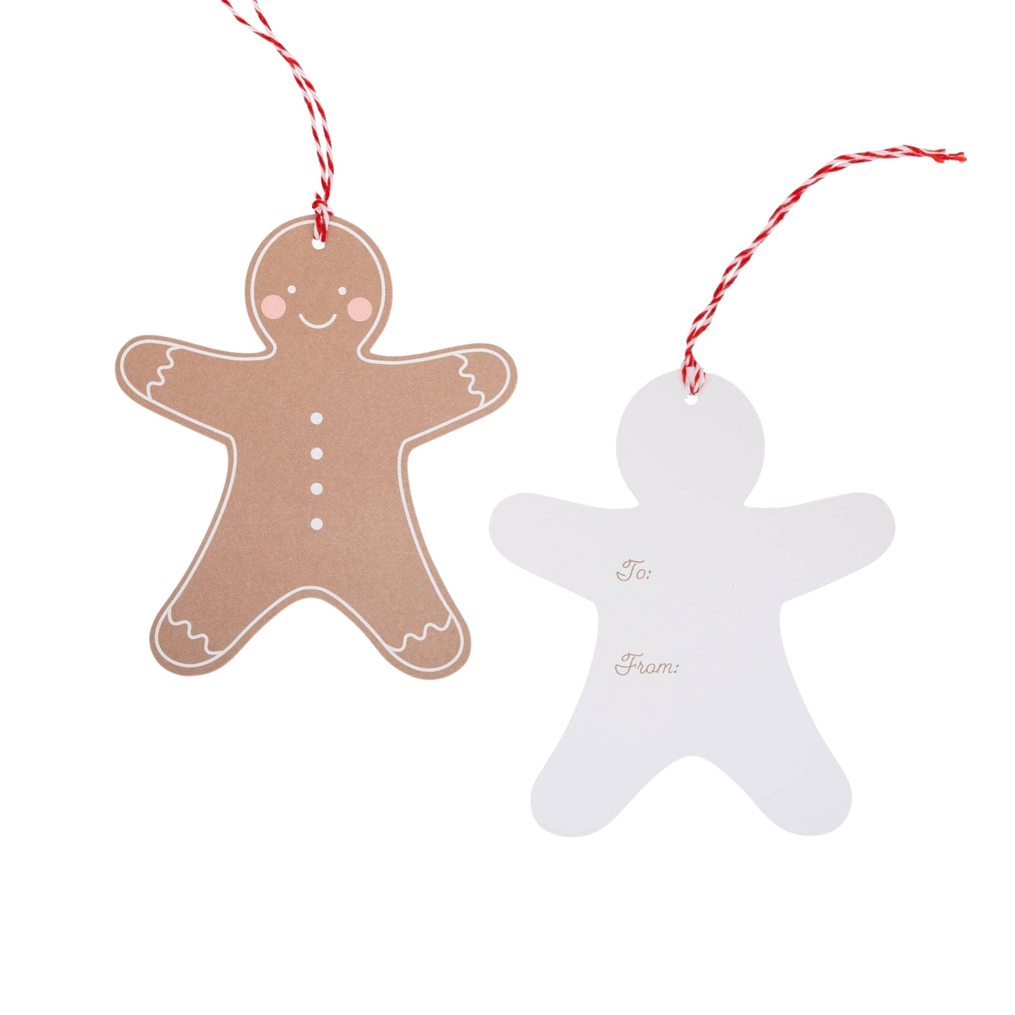 Gingerbread Man Oversized Gift Tags - bubblegum market