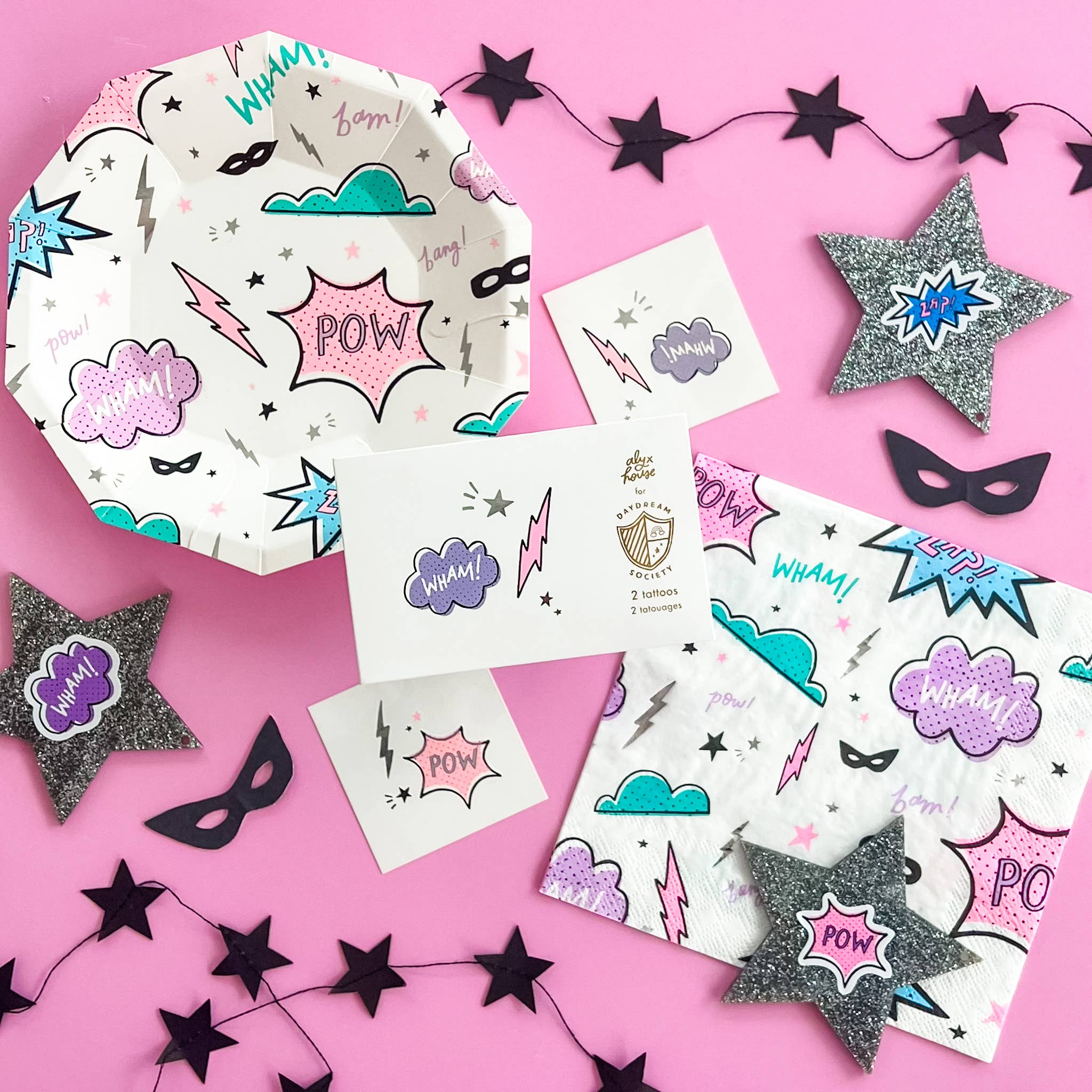 Girl Power Temporary Tattoos - bubblegum market