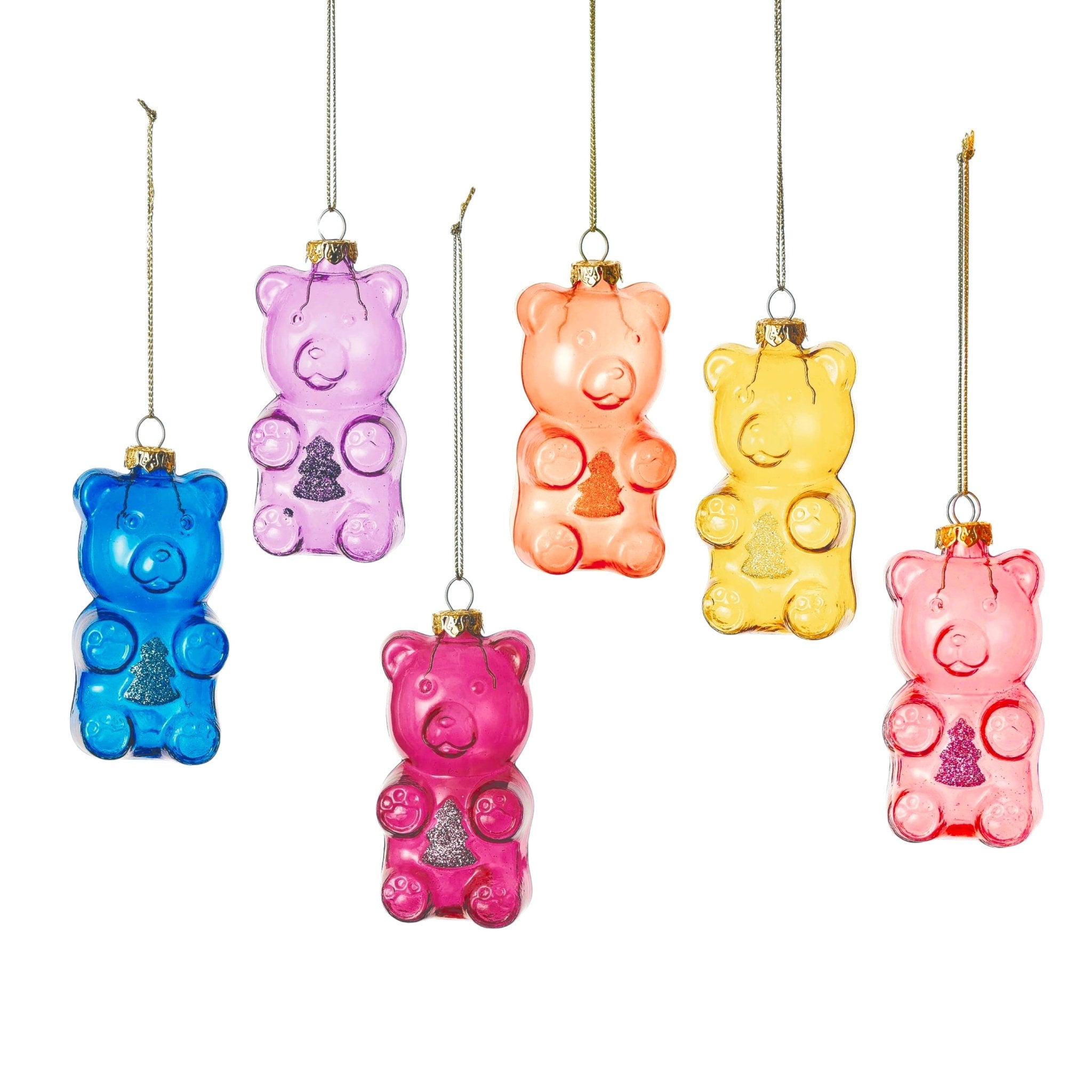 Glass Gummy Bear Ornament 3.25" - bubblegum market
