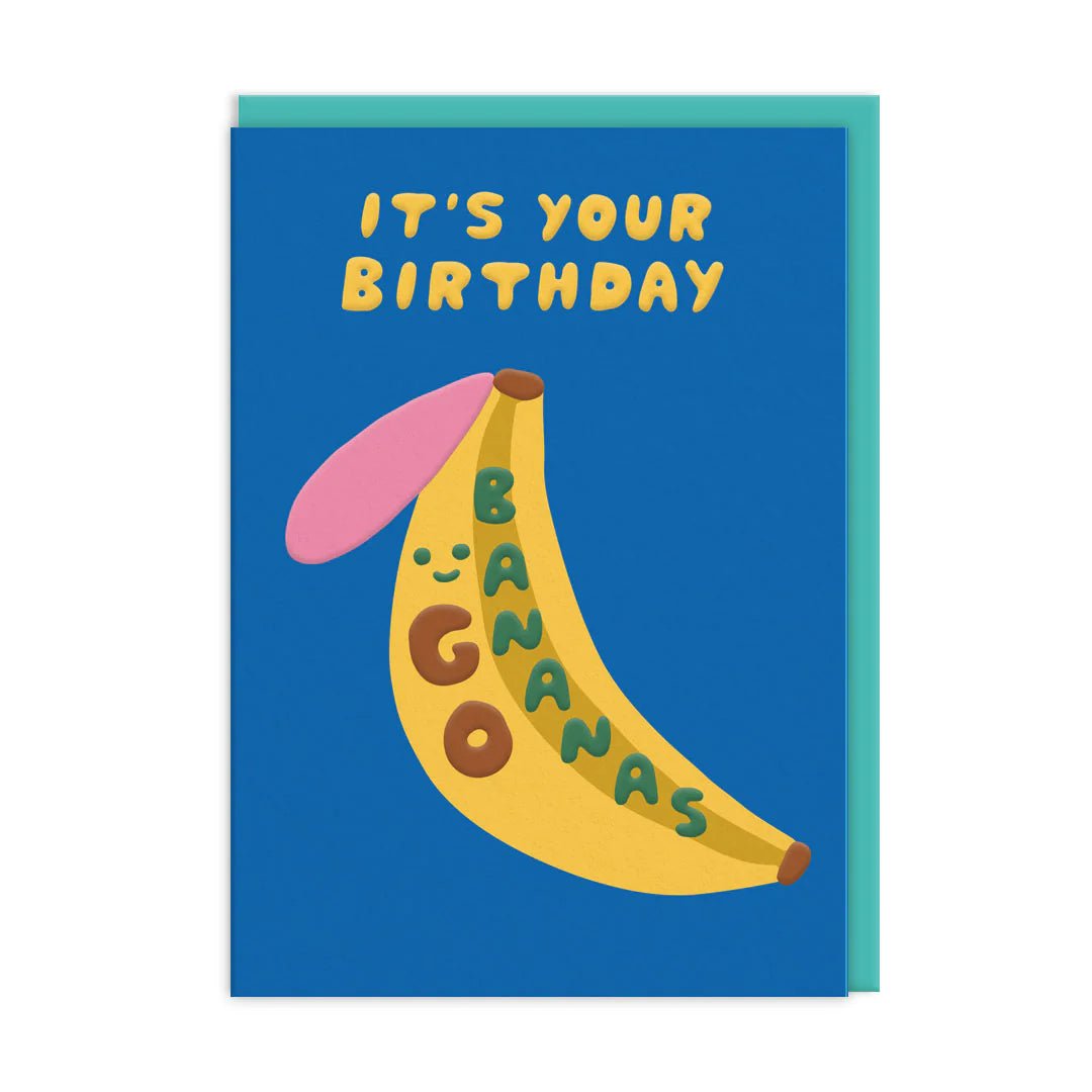 Go Bananas Birthday Greeting Card - bubblegum market