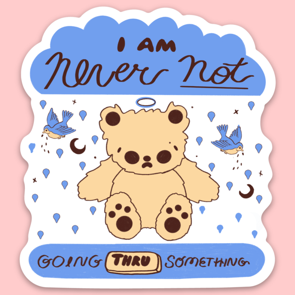 Going Thru Something Vinyl Sticker - bubblegum market