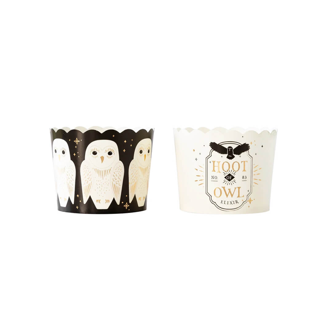 Gold Foil Owl Food Cups (50 pcs) - bubblegum market
