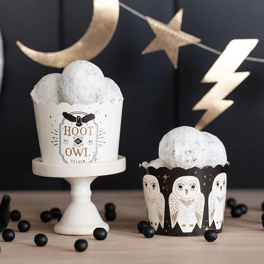 Gold Foil Owl Food Cups (50 pcs) - bubblegum market