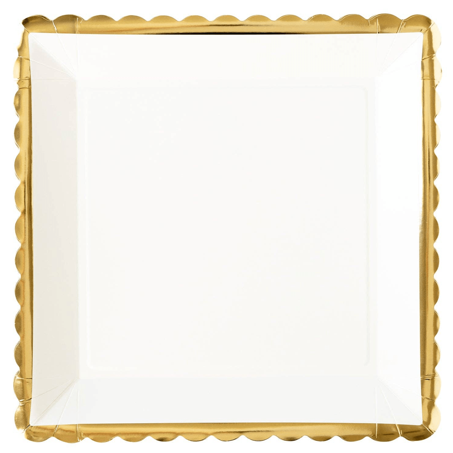 Gold Ruffle Edge Paper Plates 12" - bubblegum market