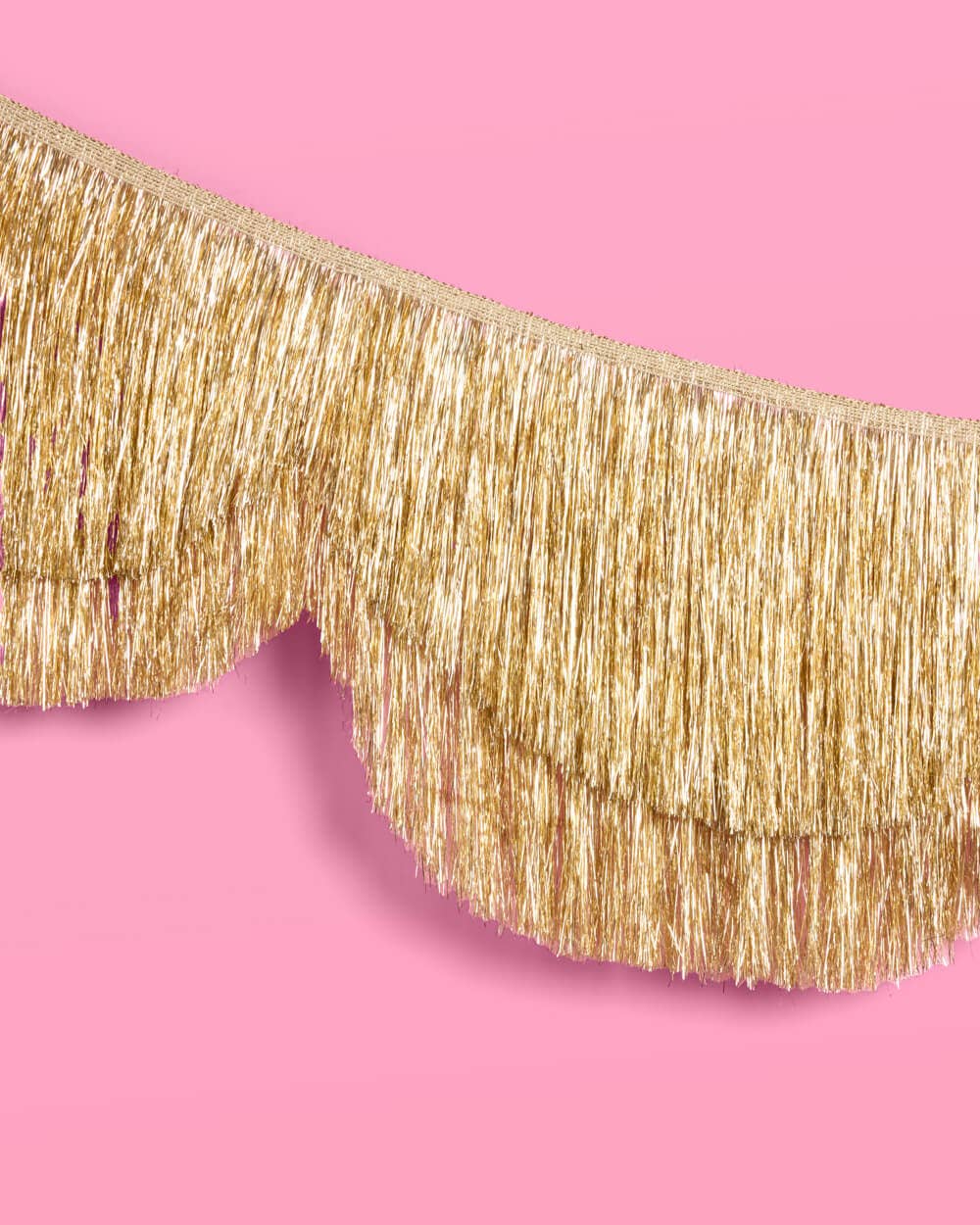 Gold Scalloped Fringe Banner - bubblegum market
