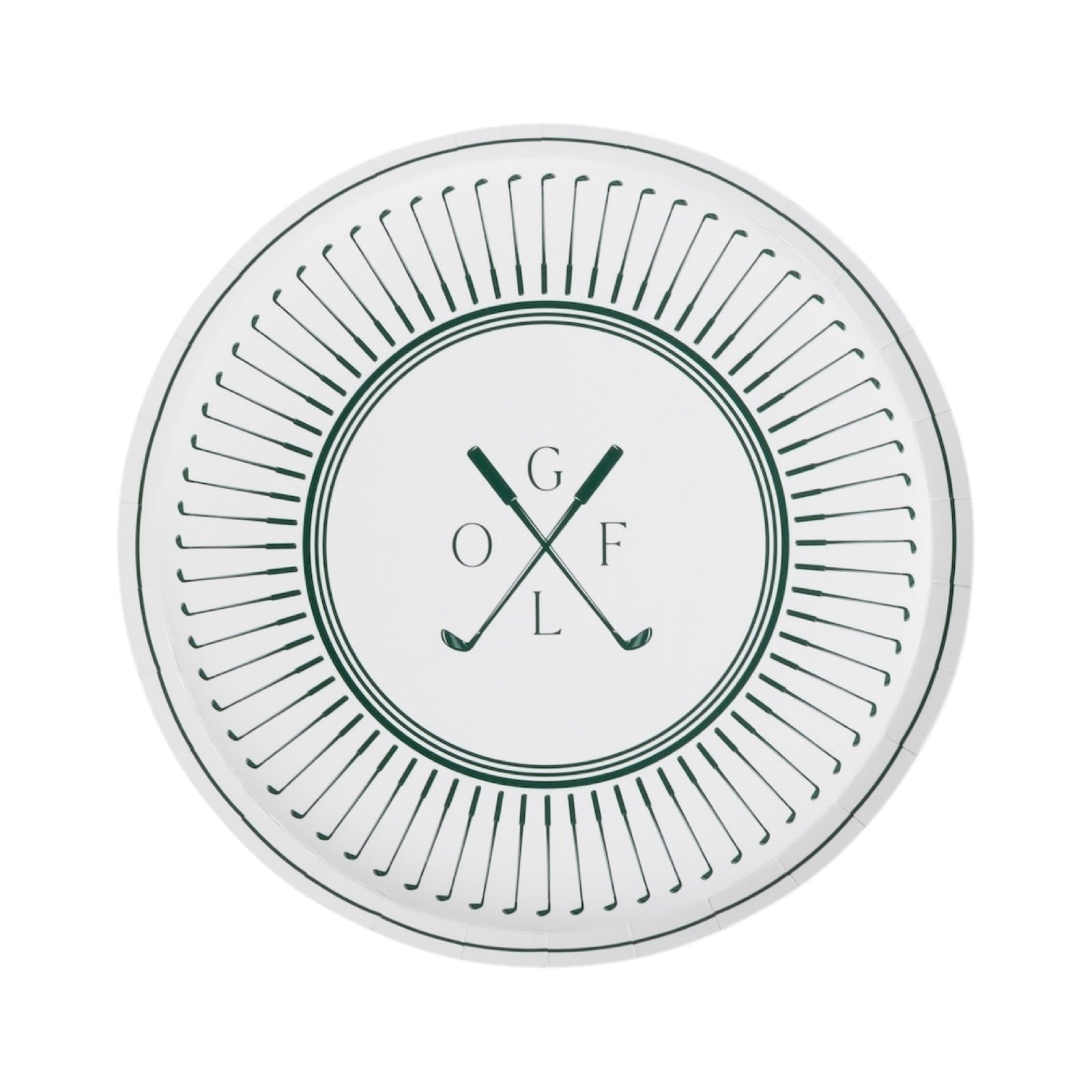 Golf Club Paper Dessert Plates 8.5" - bubblegum market