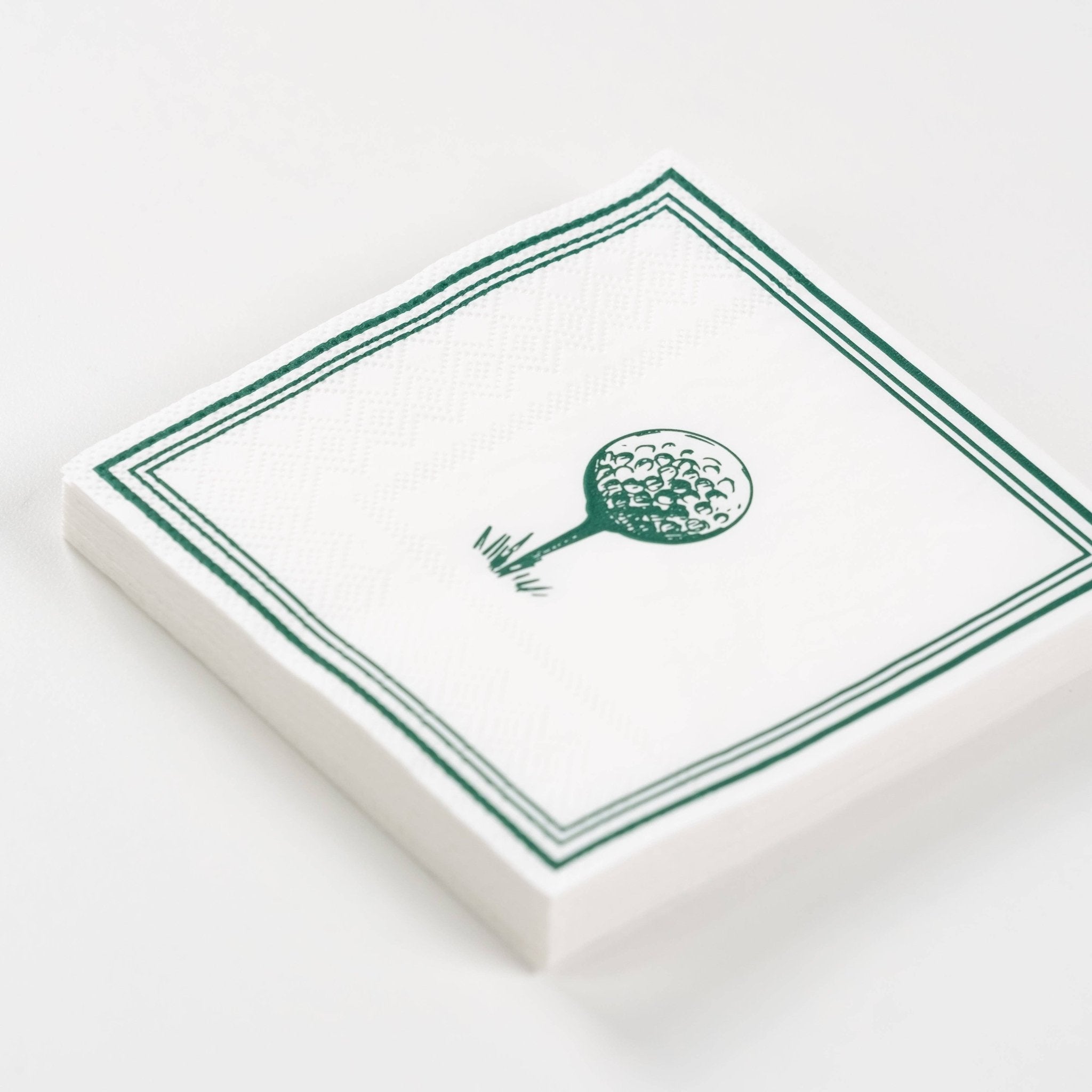 Golf Tee Beverage Napkins - bubblegum market