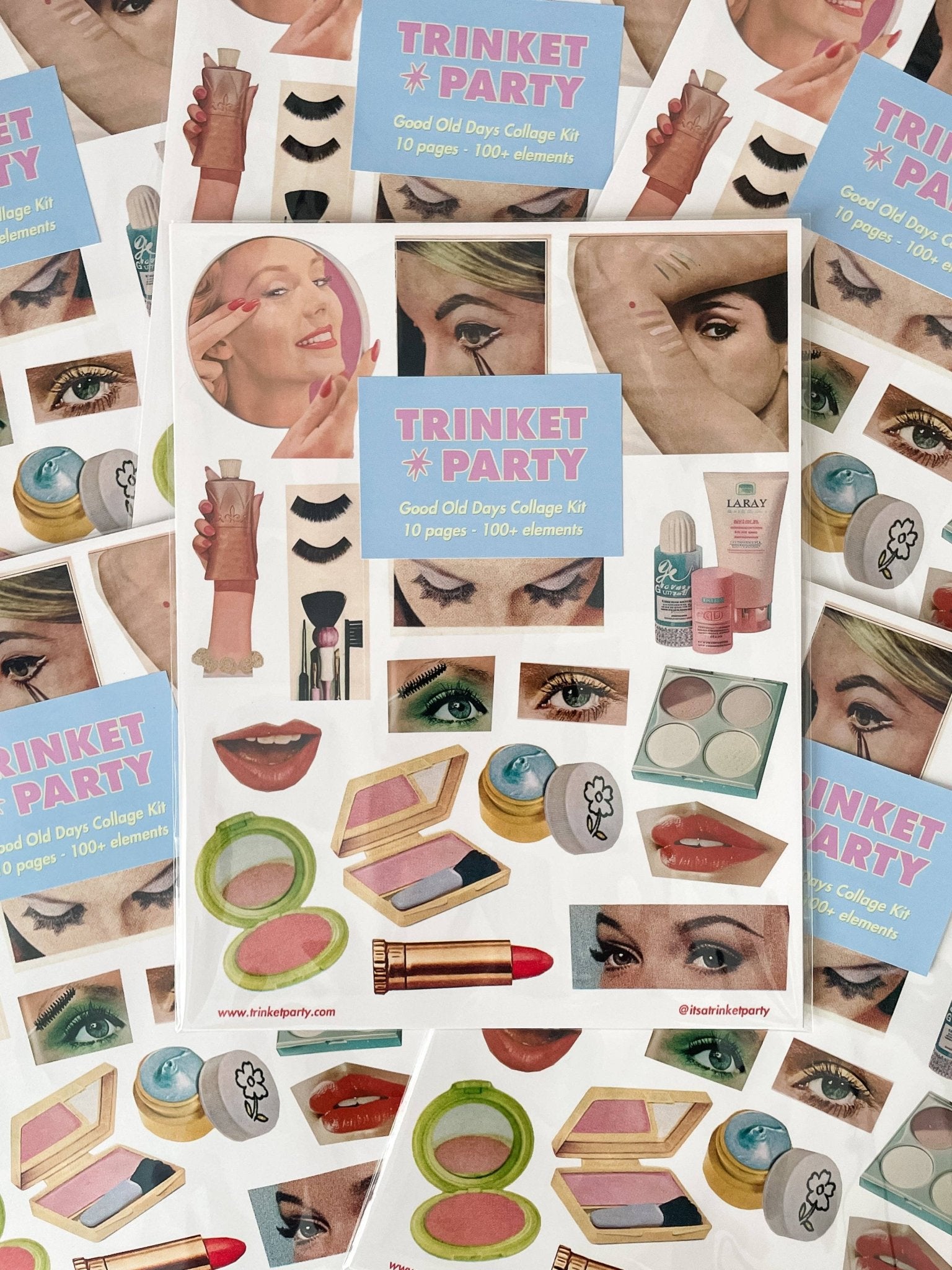 Good Old Days Collage Kit - bubblegum market