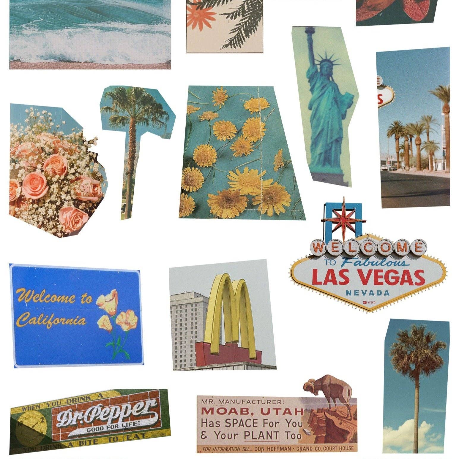 Good Old Days Collage Kit - bubblegum market