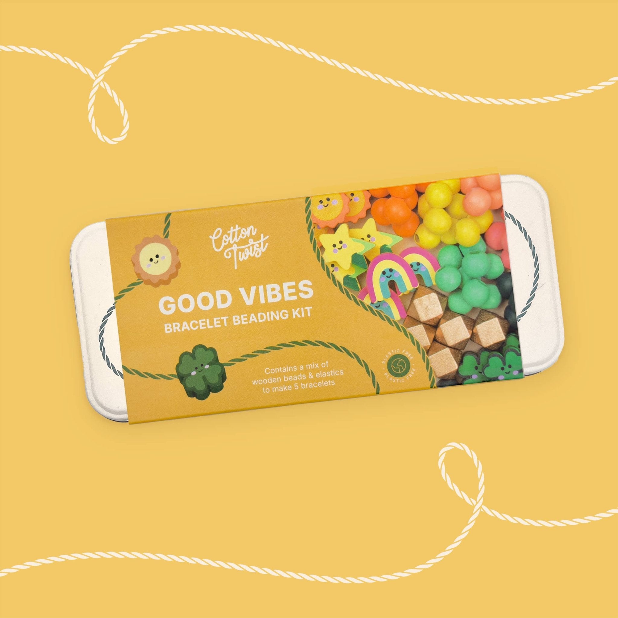 Good Vibes Bracelet Beading Kit - bubblegum market