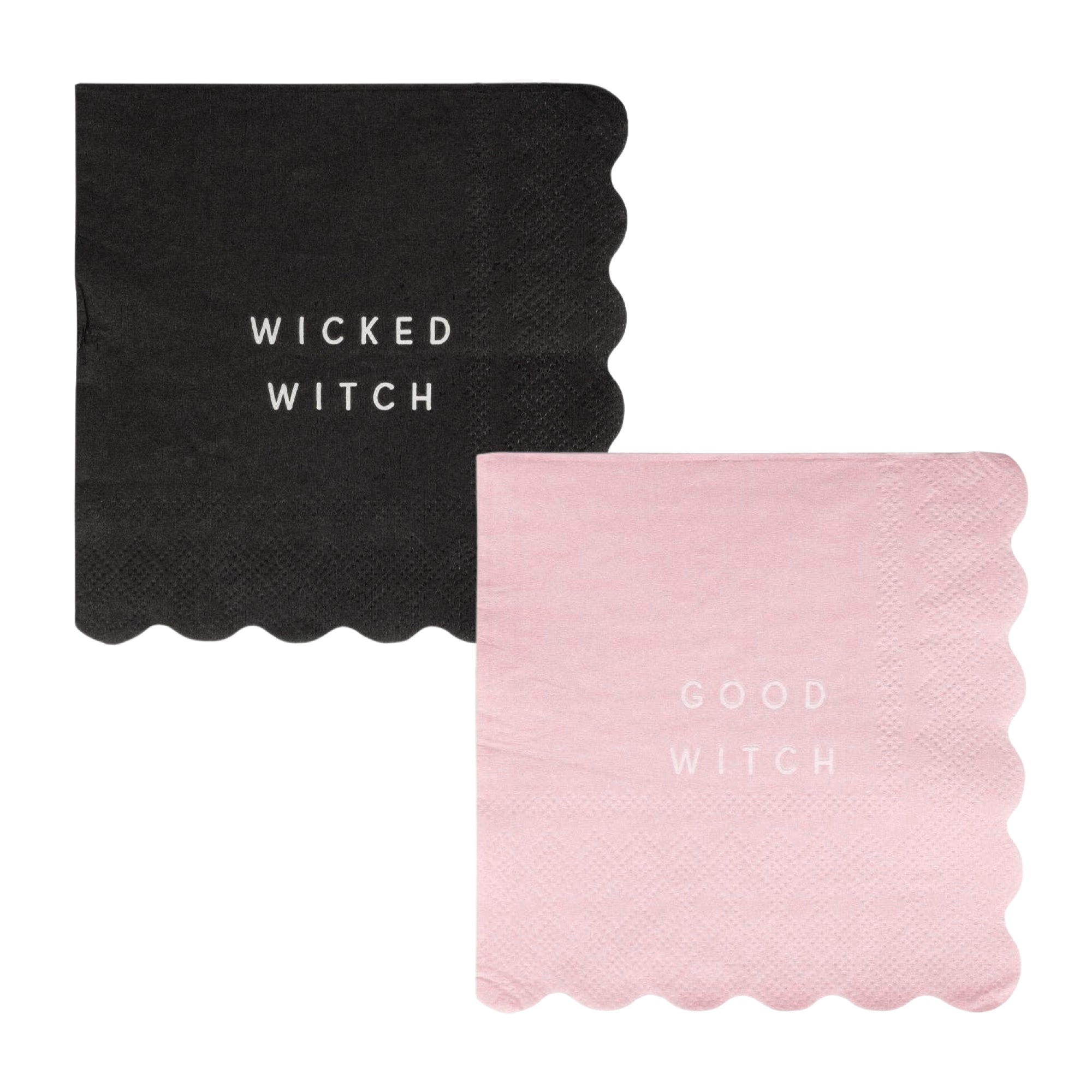 Good Witch / Wicked Witch Cocktail Napkins - bubblegum market