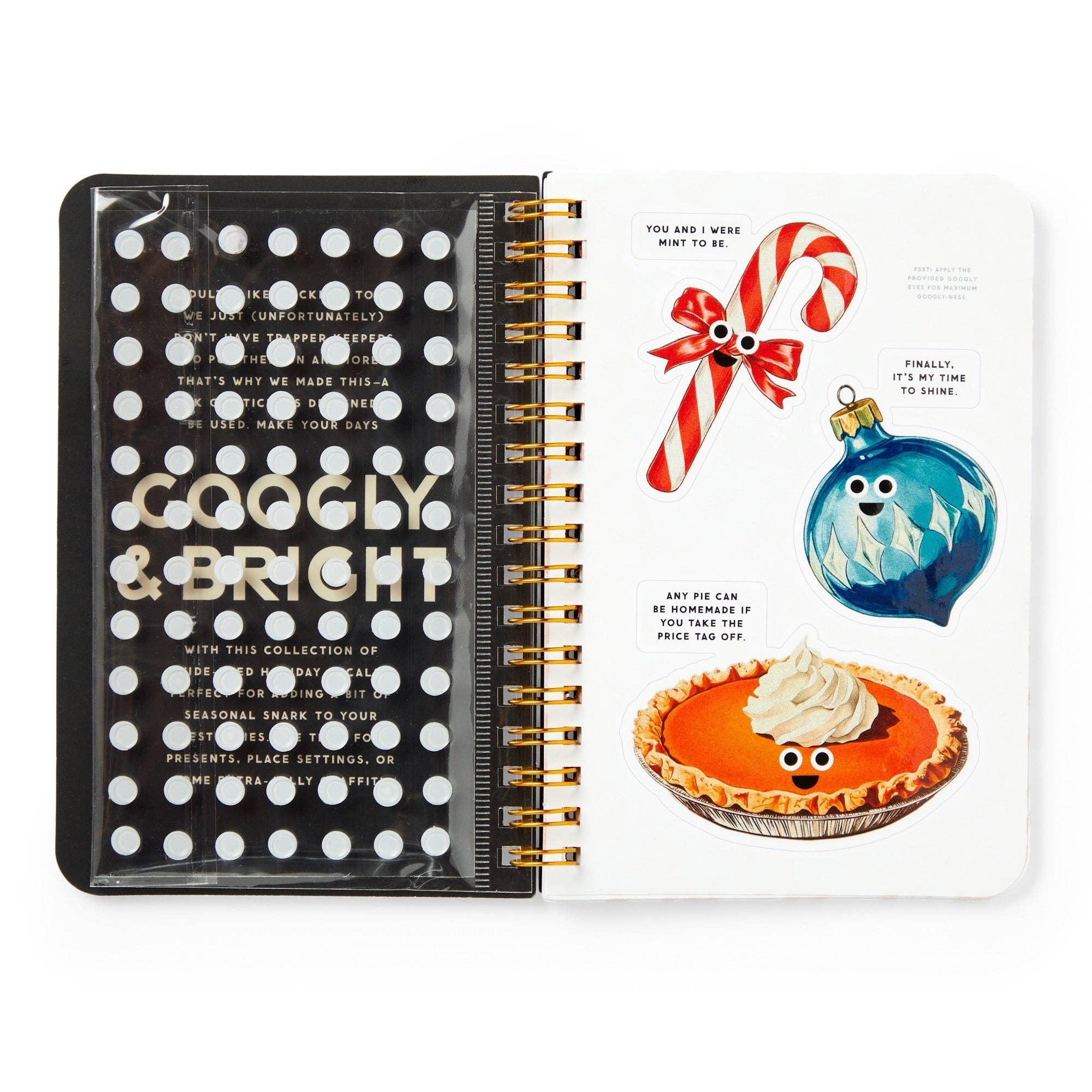 Googly & Bright Holiday Sticker Bookh - bubblegum market
