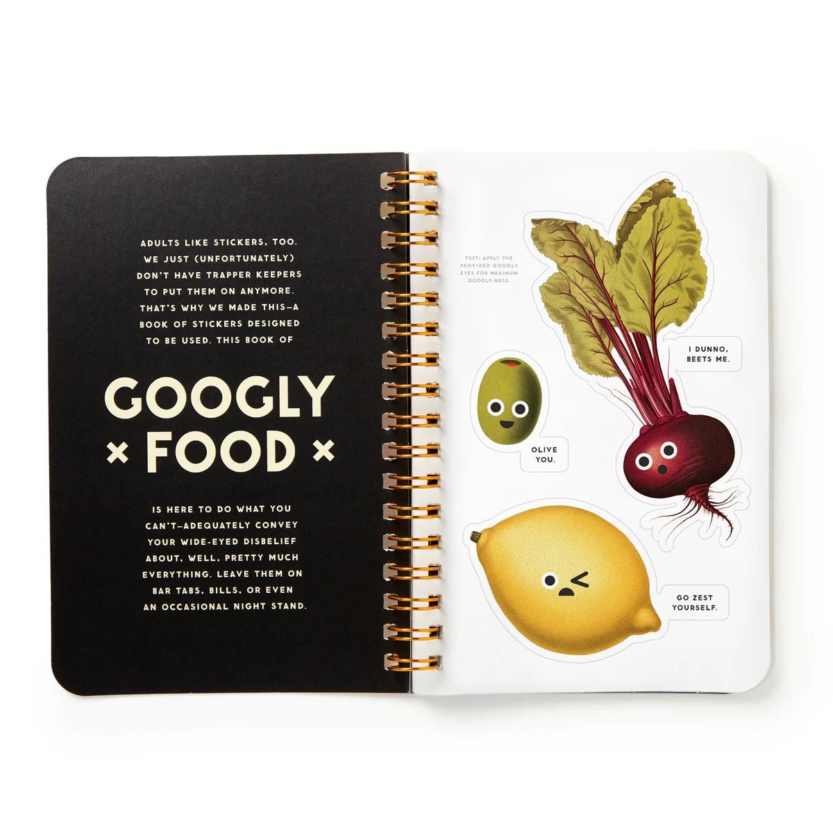 Googly Eyes Food Sticker Book - bubblegum market