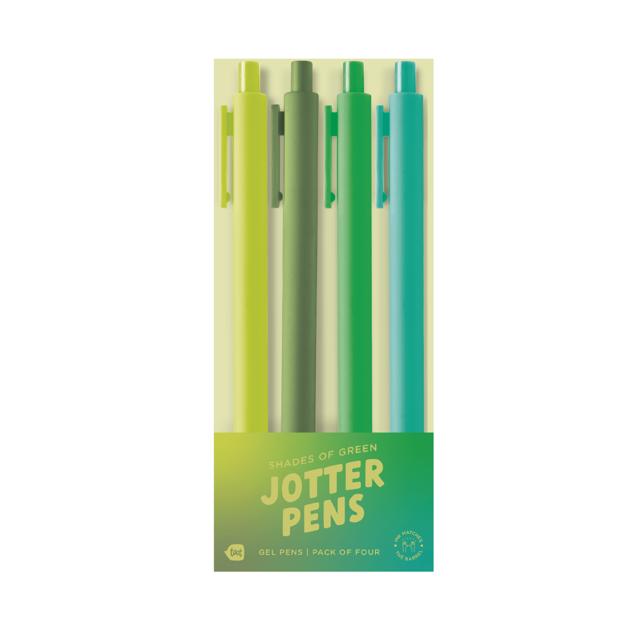 GRADIENT GREENS Jotter Pen Set - bubblegum market