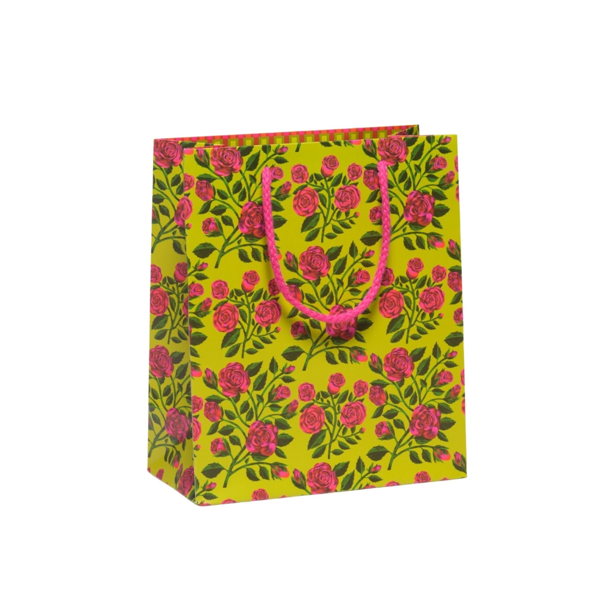 Grateful Roses Medium Gift Bag - bubblegum market