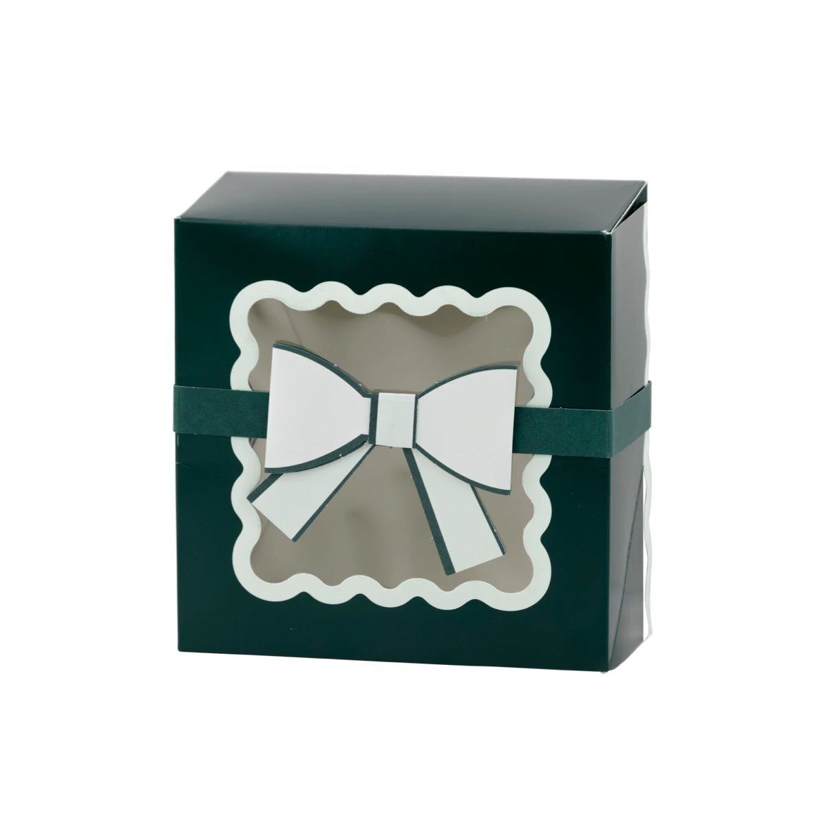 Green Bow Ric Rac Cookie Boxes - bubblegum market