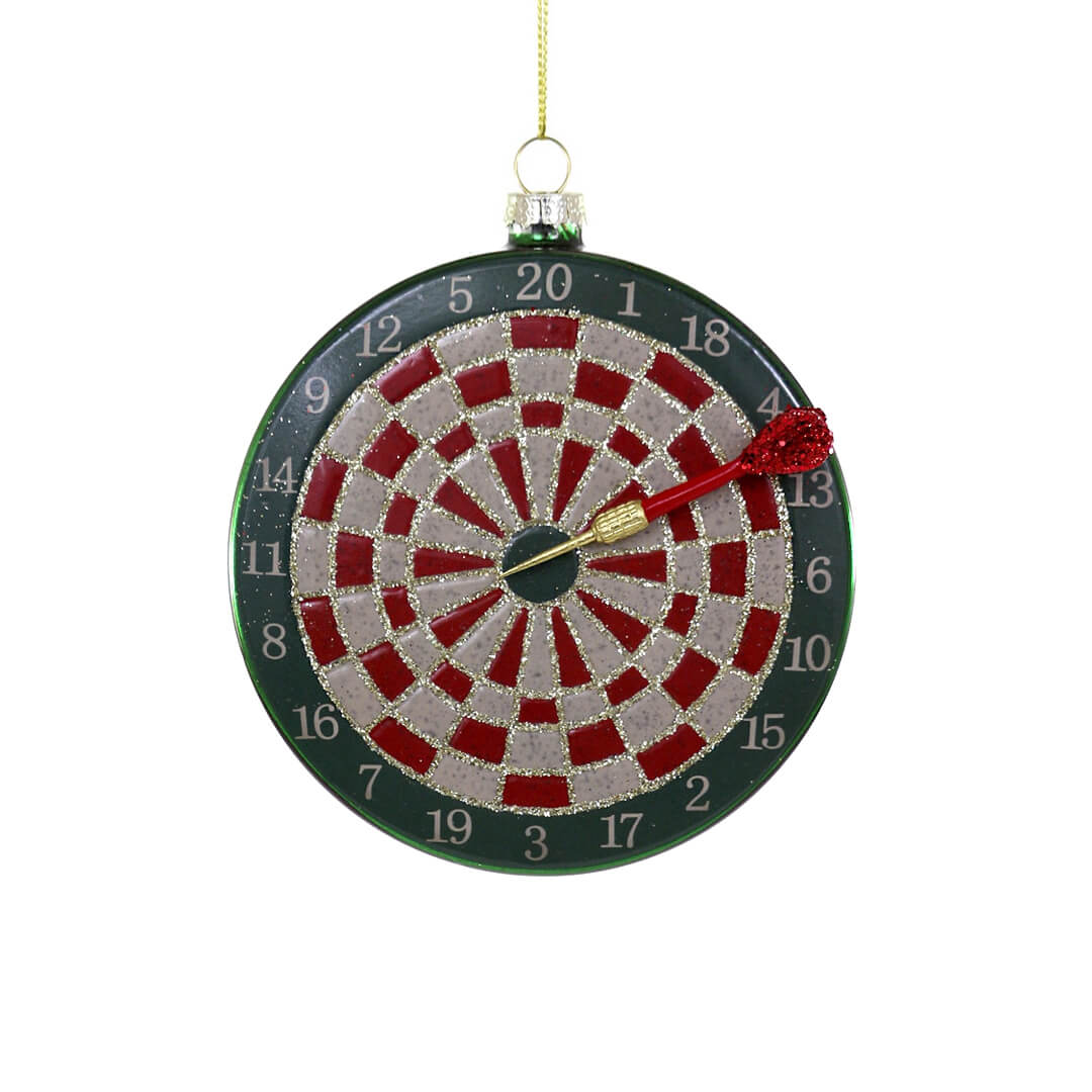 Green Dartboard Ornament 4" - bubblegum market