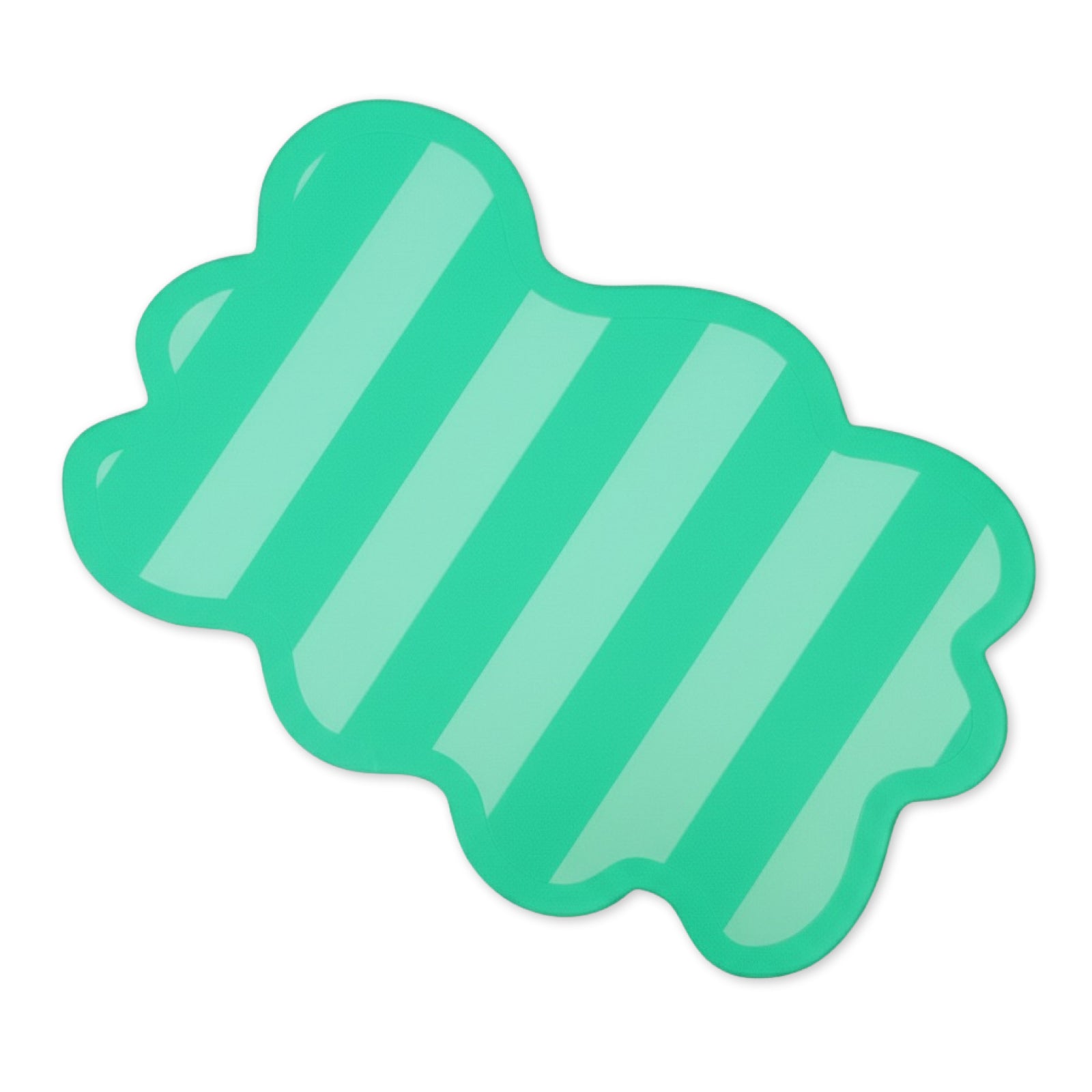 Green & Turquoise Stripe Acrylic Serving Board - bubblegum market