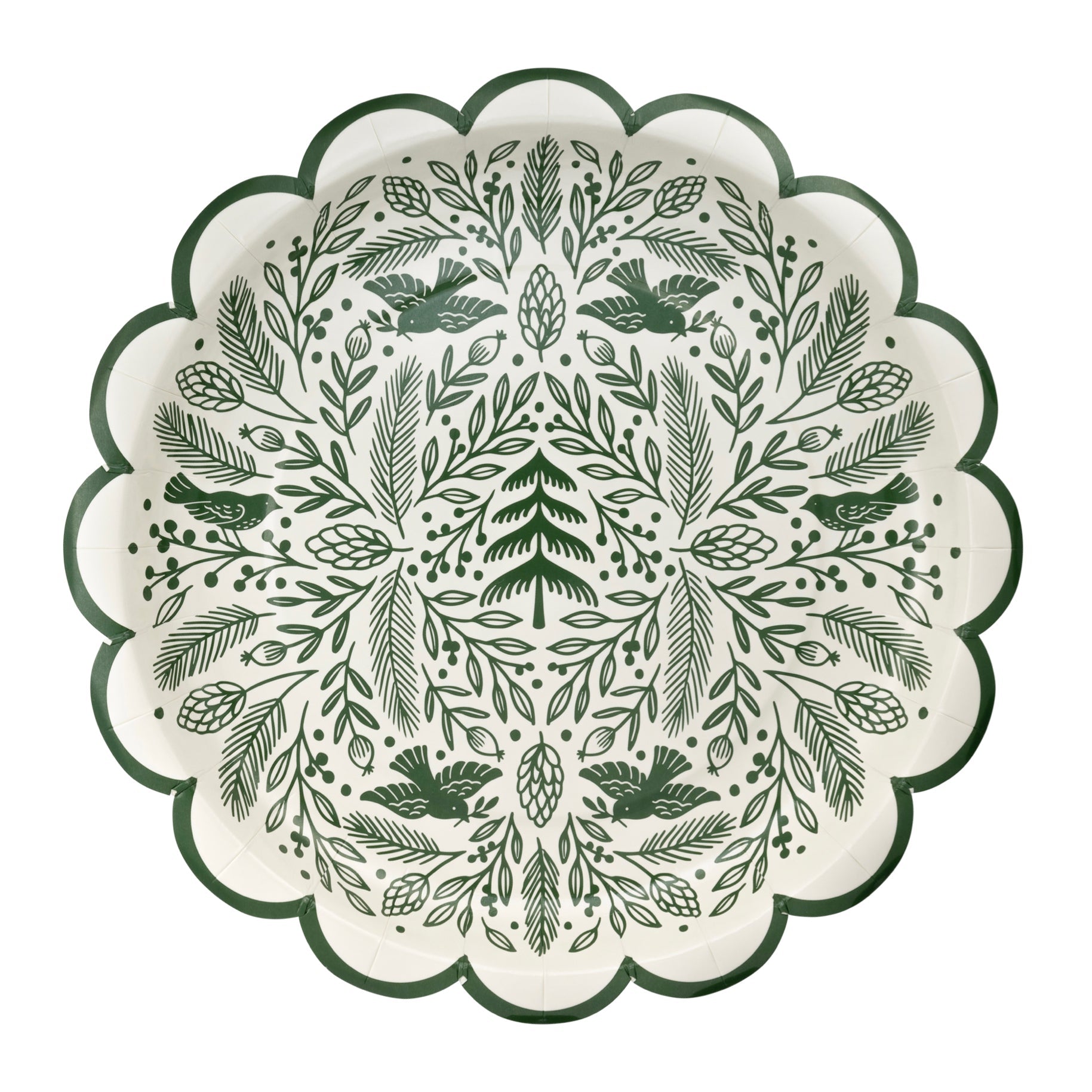 Green Woodland Paper Plates 10" - bubblegum market