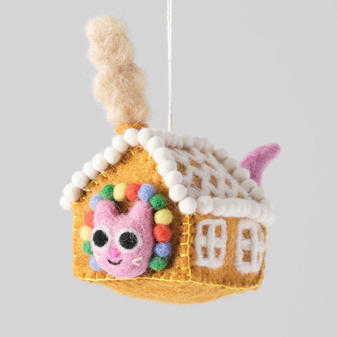 'Gretel' Hanging Felt Ornament - bubblegum market