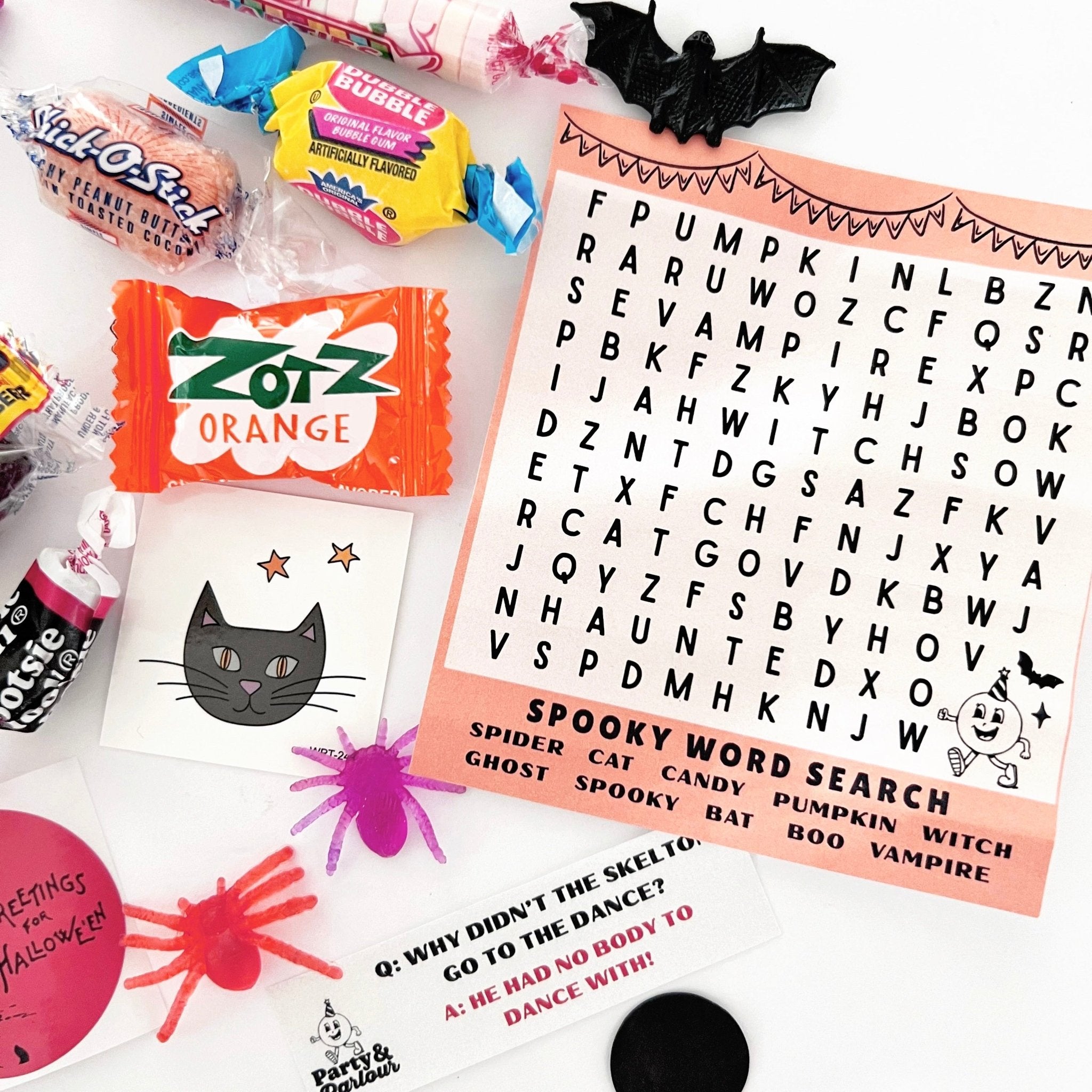 Halloween Deluxe Black Surprise Bon Bon Favor - bubblegum market