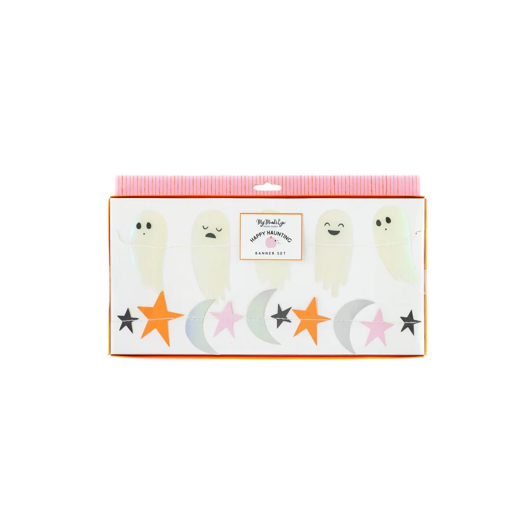 Halloween Happy Haunting Mini Banner Set - bubblegum market