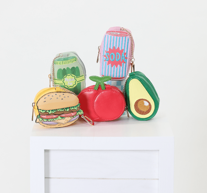 Hamburger Bag Charm & Shopper - bubblegum market