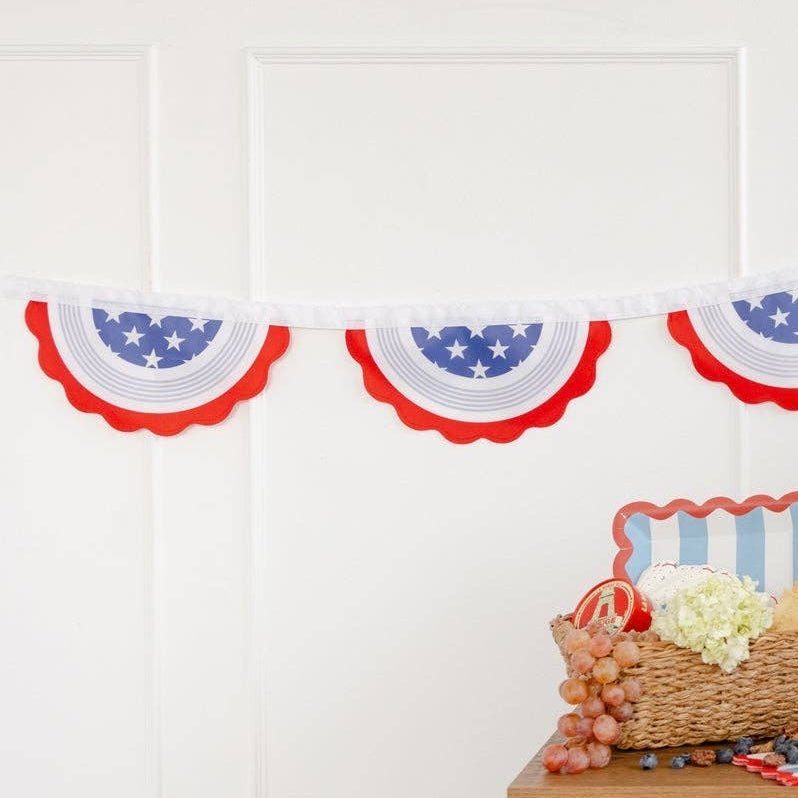 Hamptons Bunting Outdoor Banner - bubblegum market