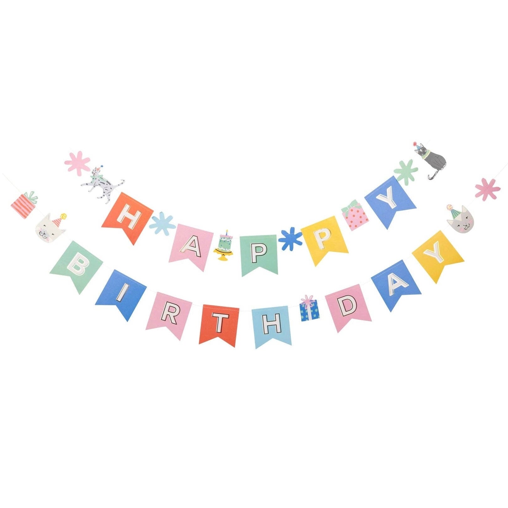 Happy Birthday Cat Banner - bubblegum market