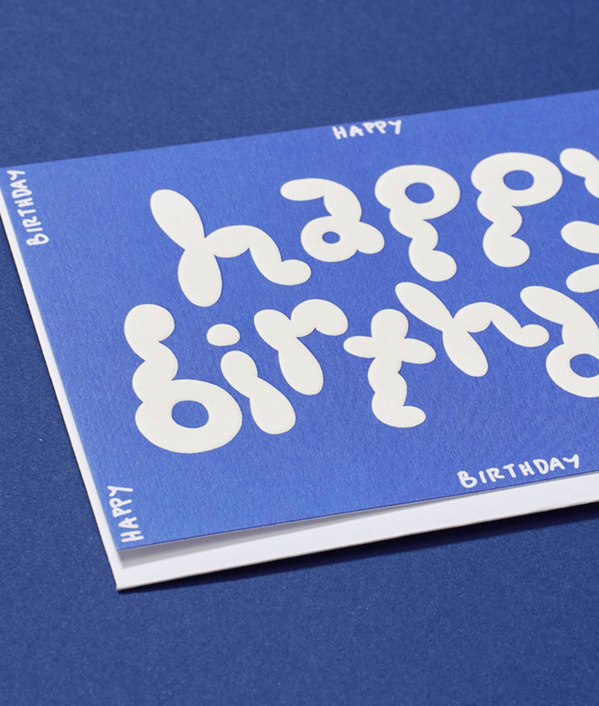 'Happy Birthday' Embossed Greeting Card - bubblegum market