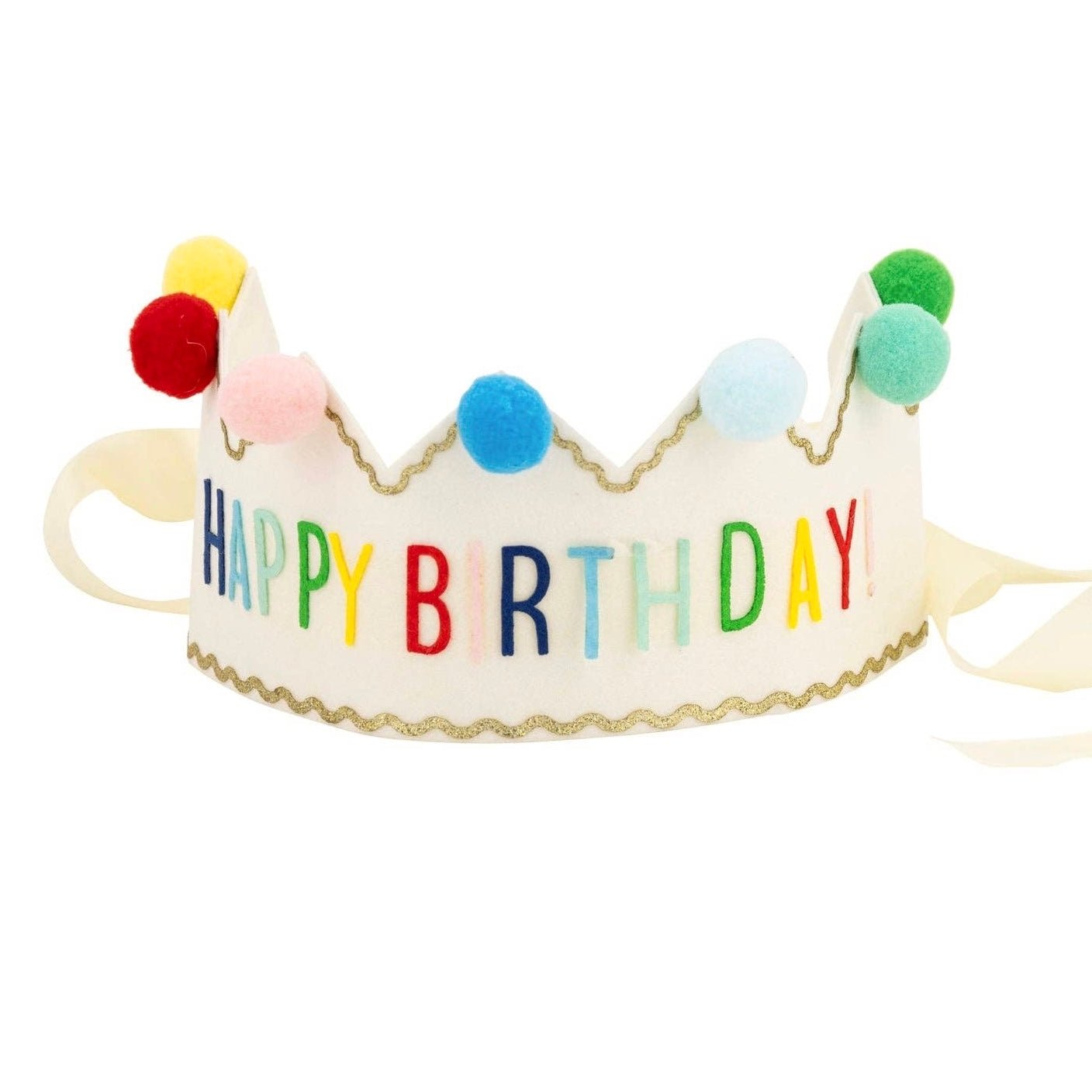Happy Birthday Felt Crown - bubblegum market