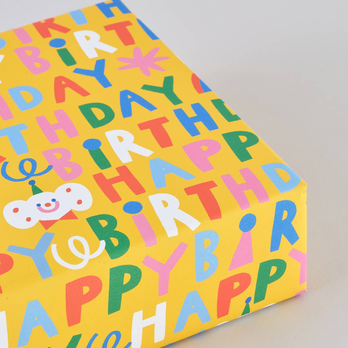 Happy Birthday Gift Wrap Sheet - bubblegum market