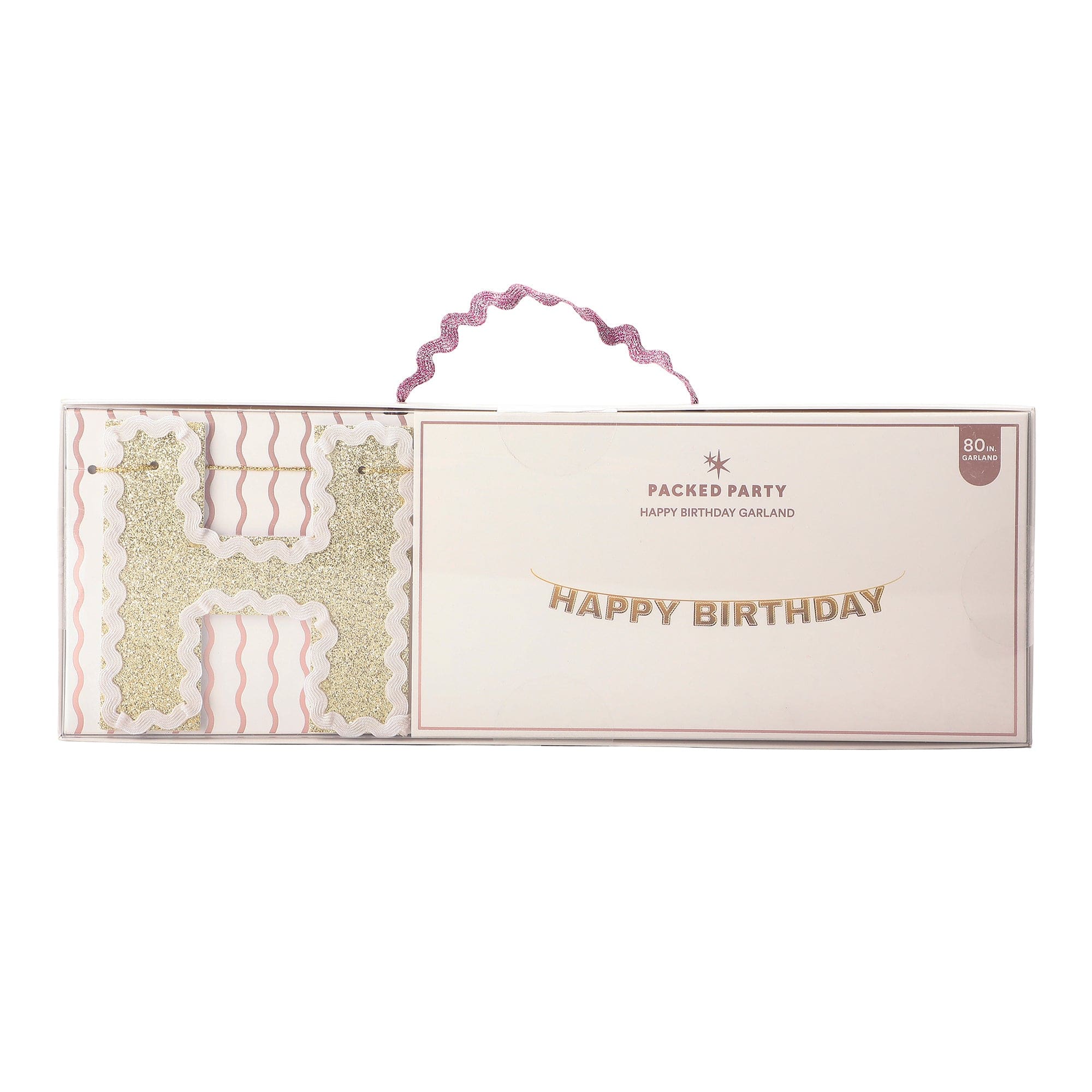 Happy Birthday Gold Reusable Banner - bubblegum market