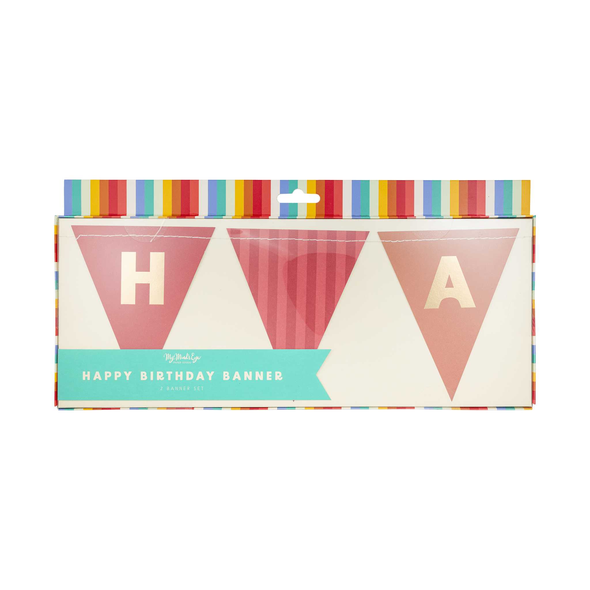 Happy Birthday Pennant Banner Set - bubblegum market