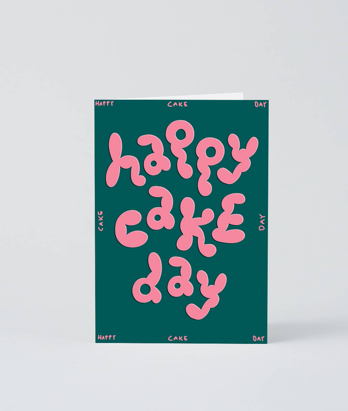 'Happy Cake Day' Embossed Greeting Card - bubblegum market