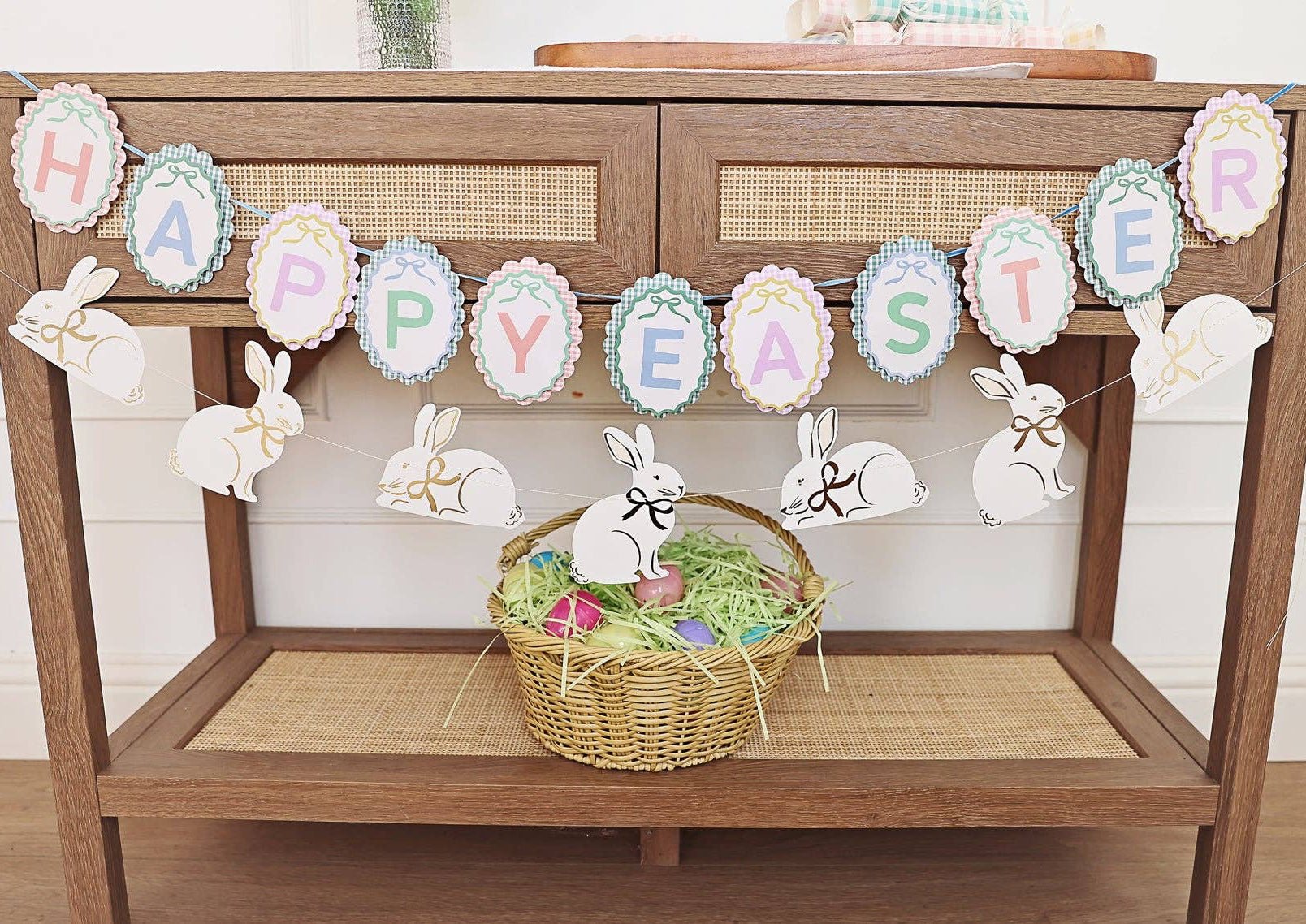 Happy Easter Layered Banner - bubblegum market