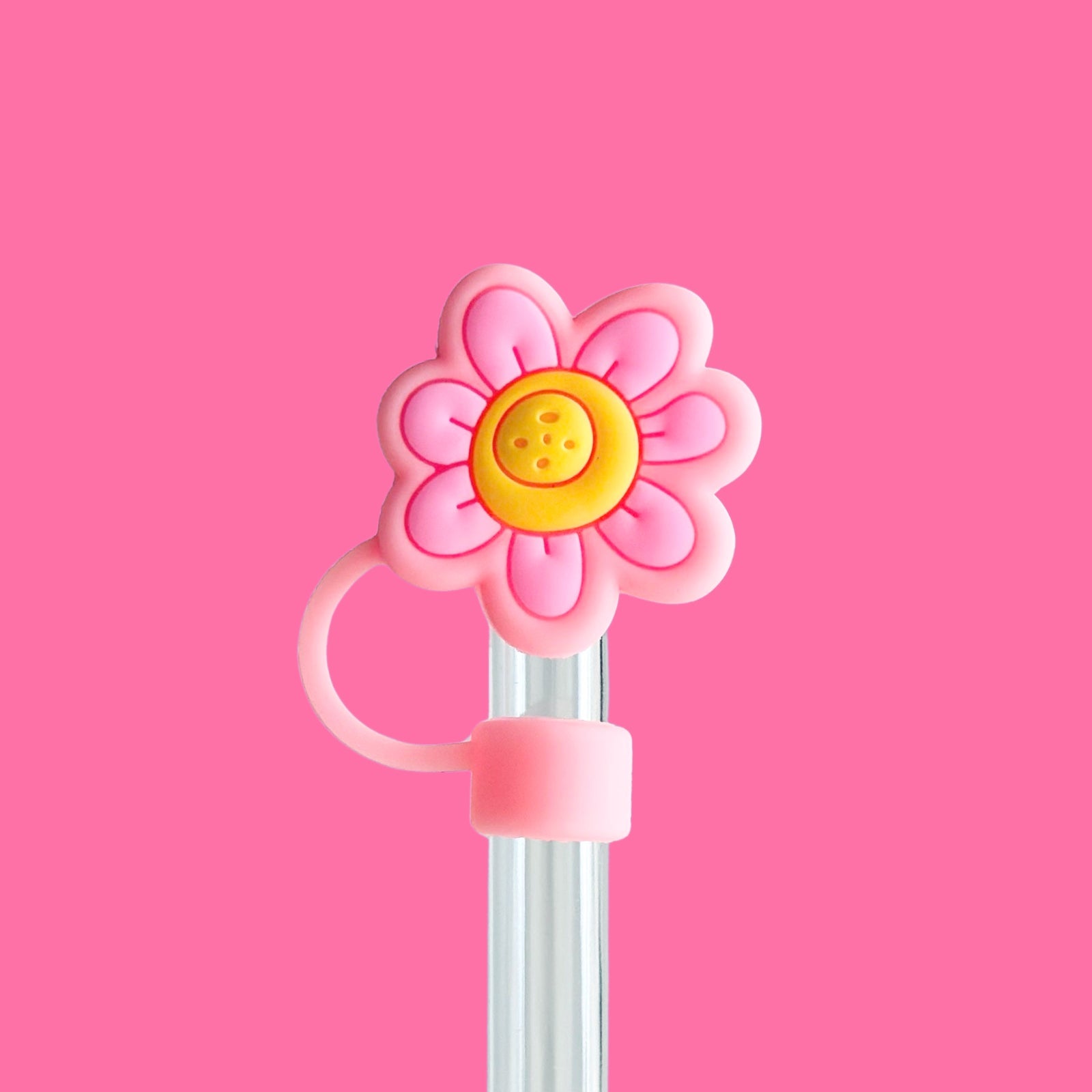 Happy Flower Straw Cover 10MM - bubblegum market