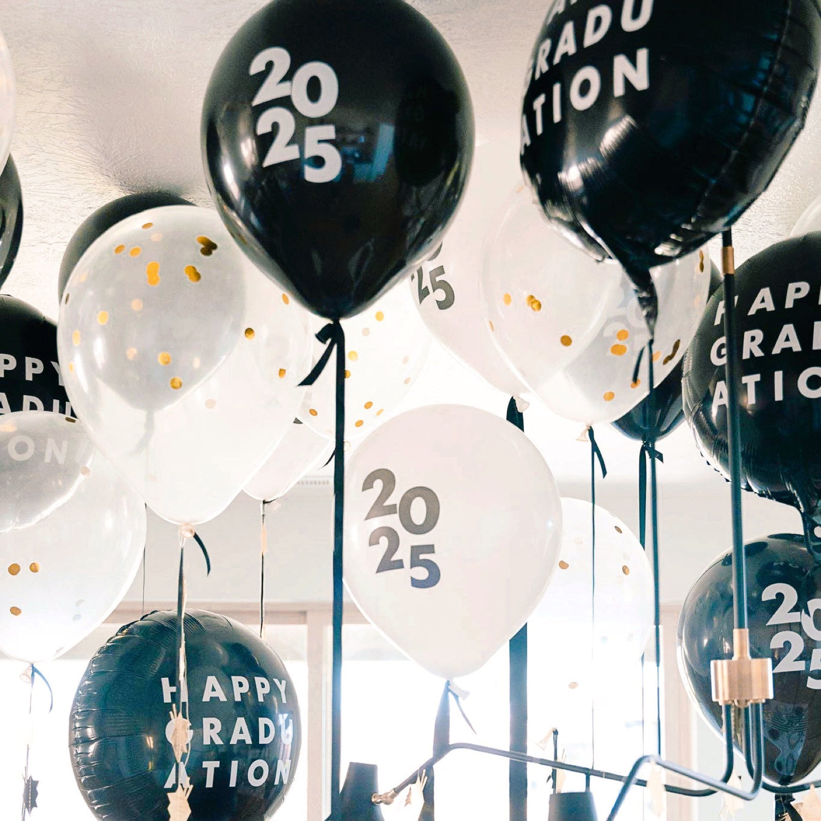 HAPPY GRADUATION Black Foil Balloon 20" - bubblegum market