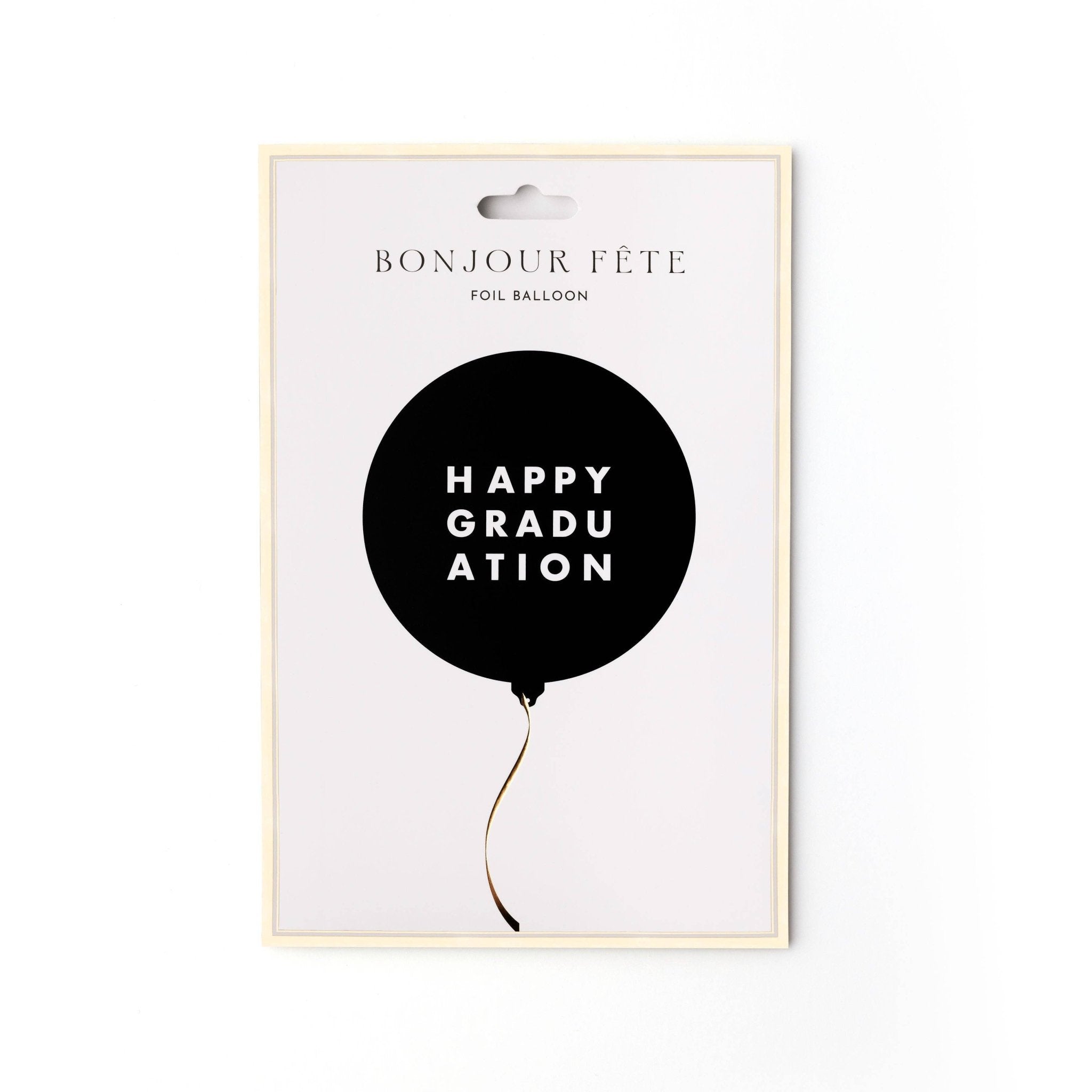 HAPPY GRADUATION Black Foil Balloon 20" - bubblegum market