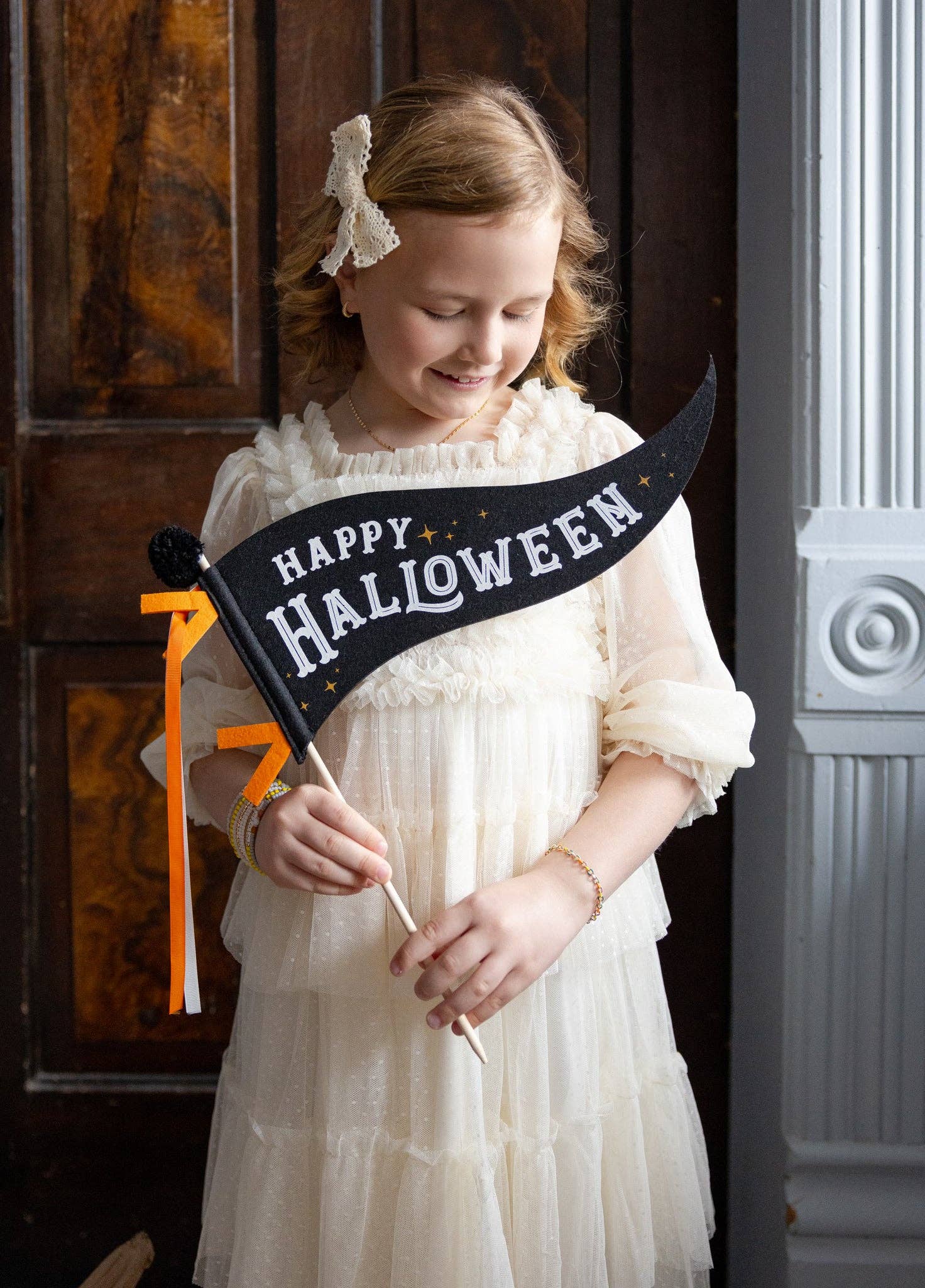 Happy Halloween Felt Pennant - bubblegum market