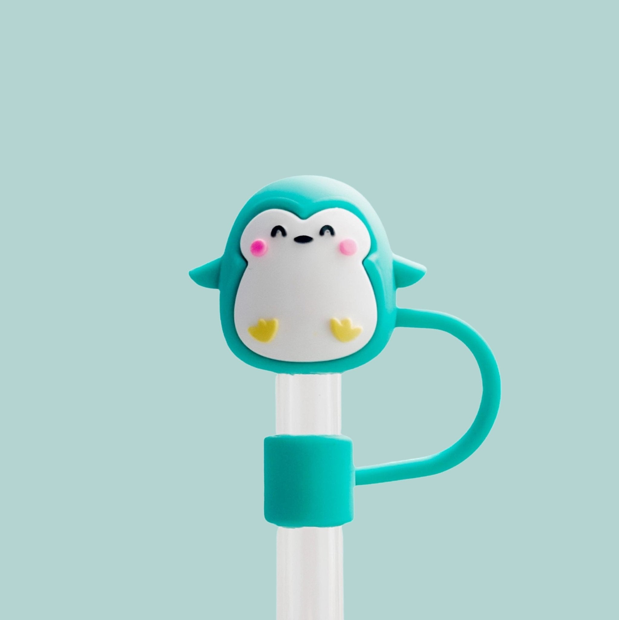 Happy Penguin Straw Cover 10MM - bubblegum market