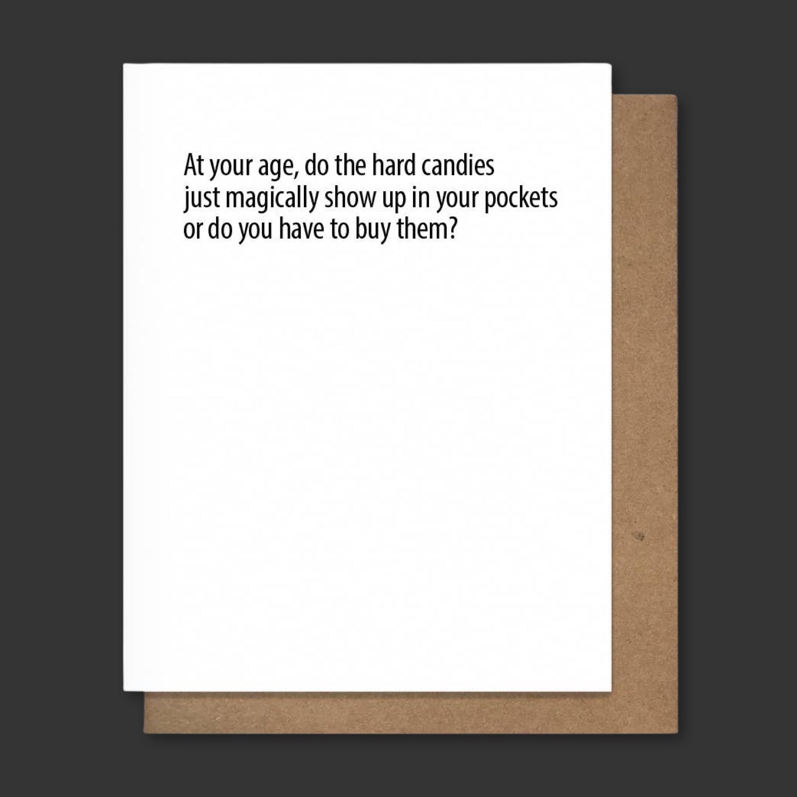 HARD CANDY Letterpress Birthday Card - bubblegum market