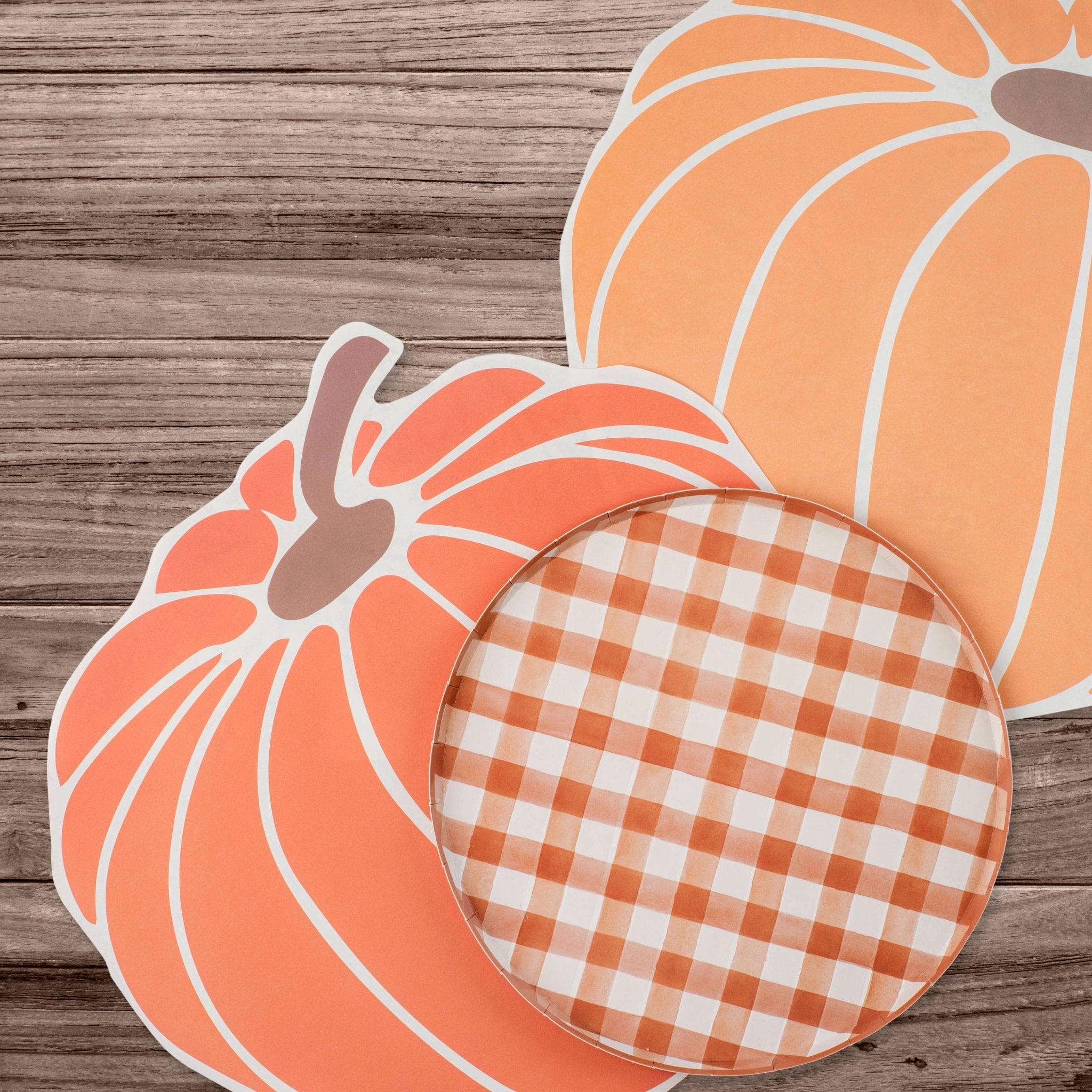 Harvest Pumpkins Paper Placemats - bubblegum market