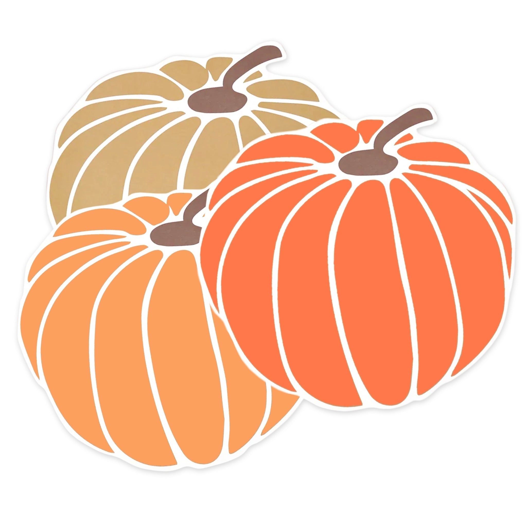 Harvest Pumpkins Paper Placemats - bubblegum market