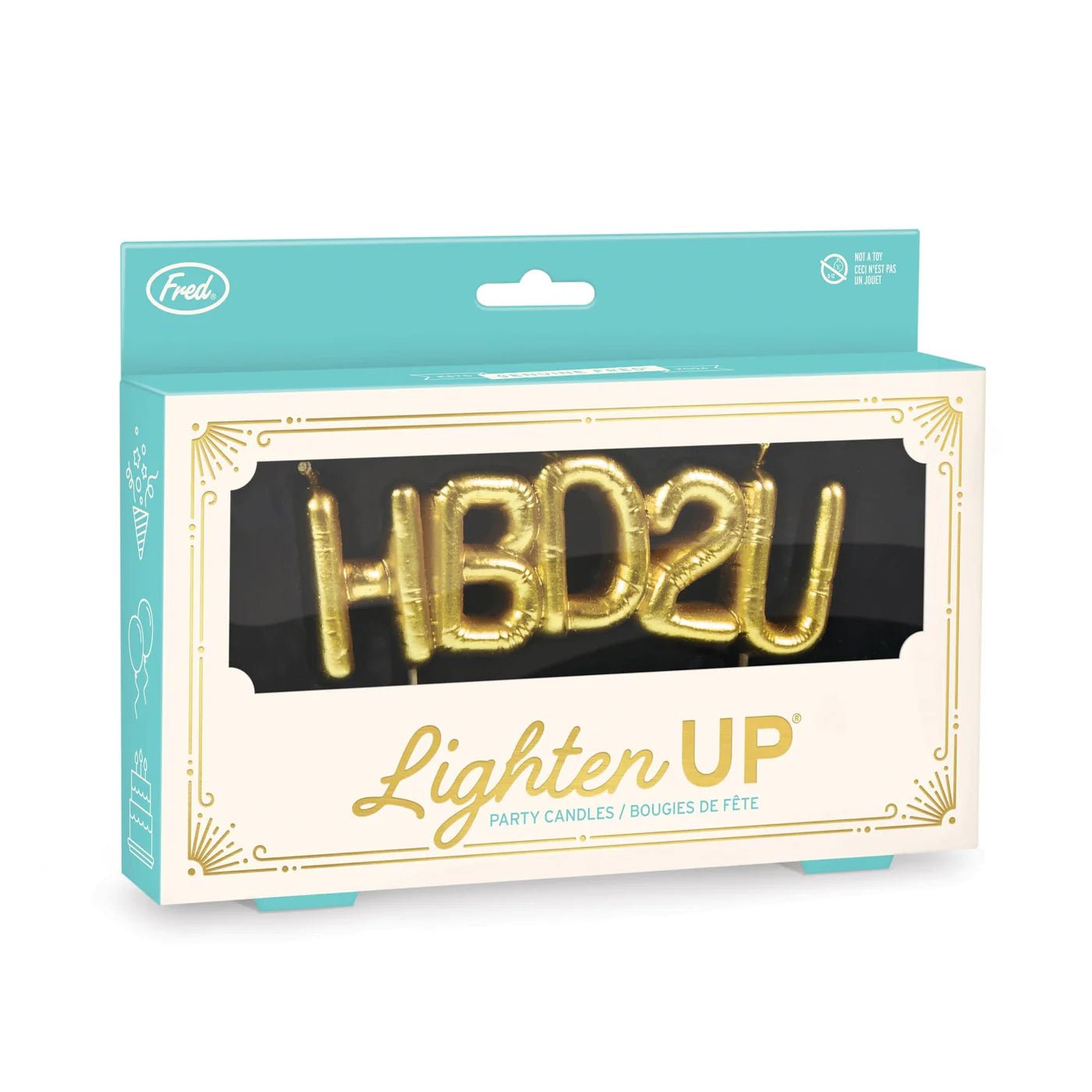 "HBD2U" Birthday Candle - bubblegum market