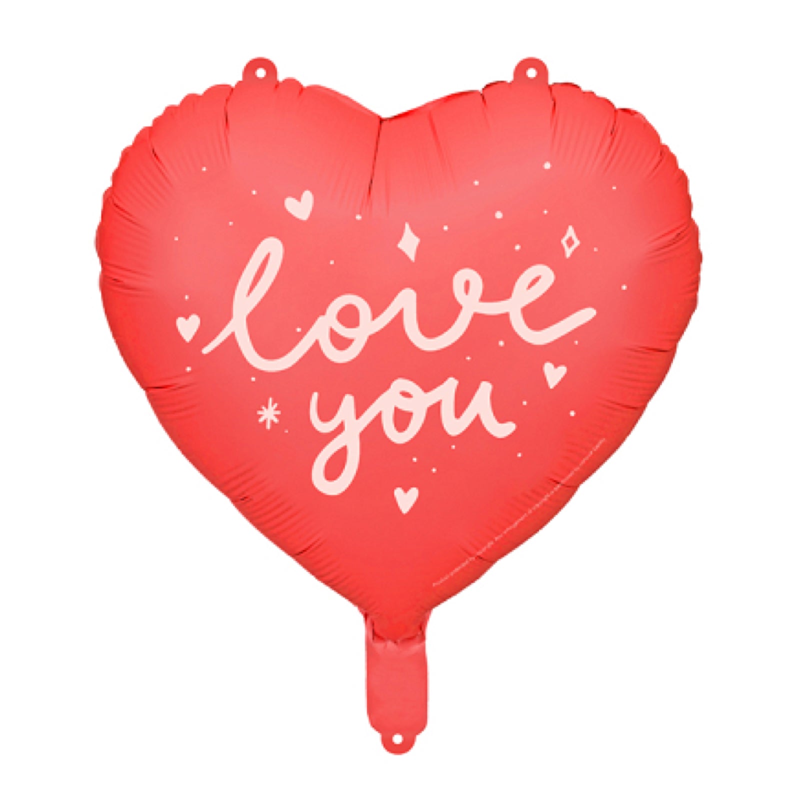 Heart "LOVE YOU" Foil Balloon 14" - bubblegum market