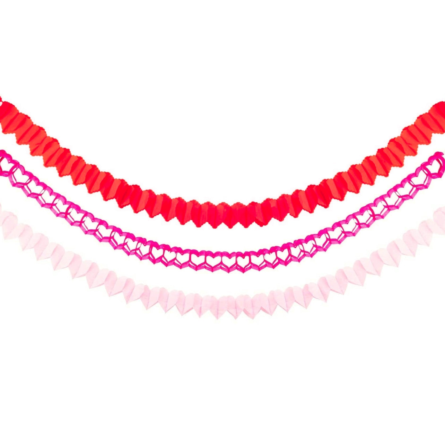 HEART YOU Tissue Paper Garlands - bubblegum market