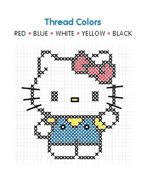 Hello Kitty And Friends Cross - stitch Kit - bubblegum market